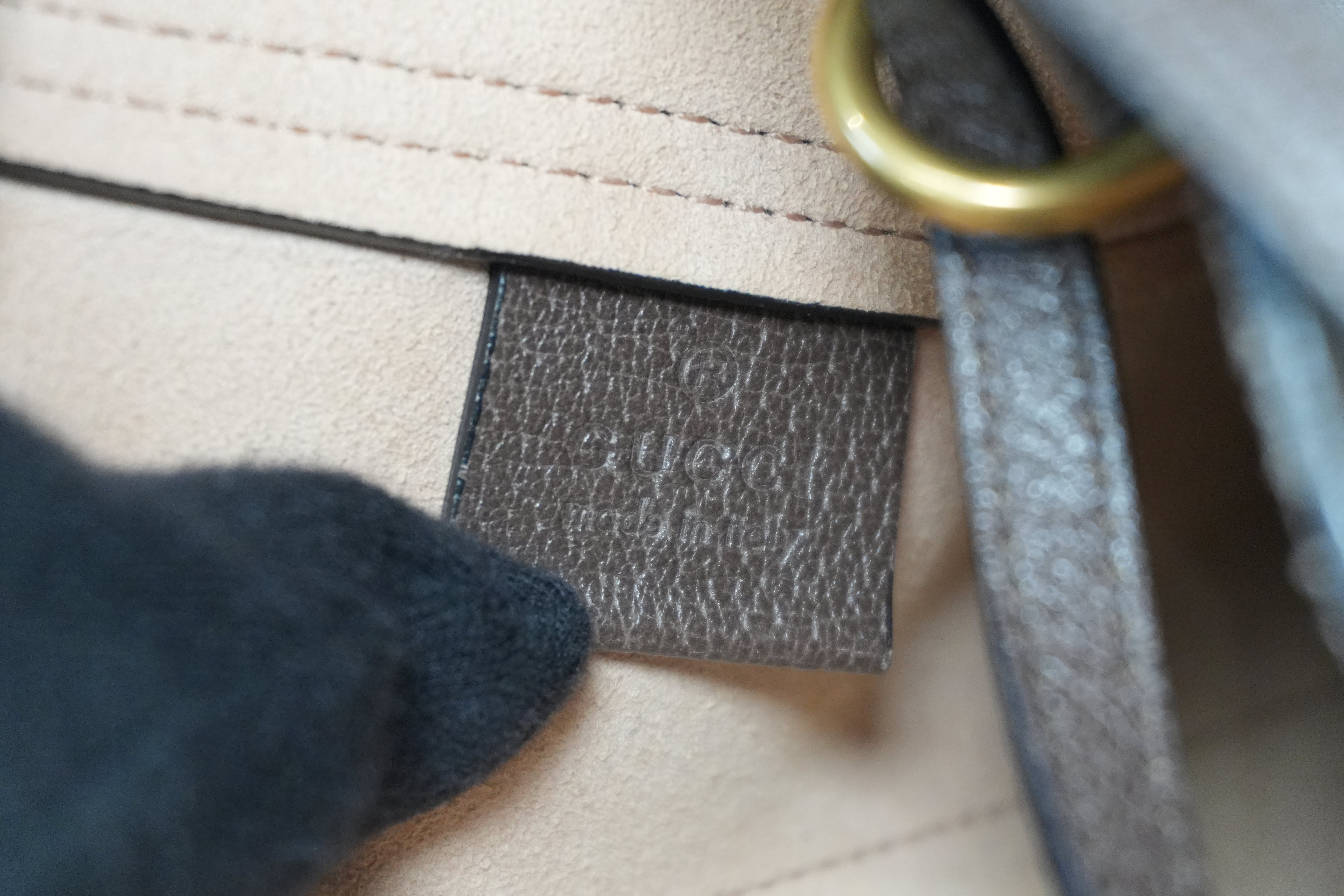 Pre-owned Gucci Ophidia Vertical Tote Bag Brown