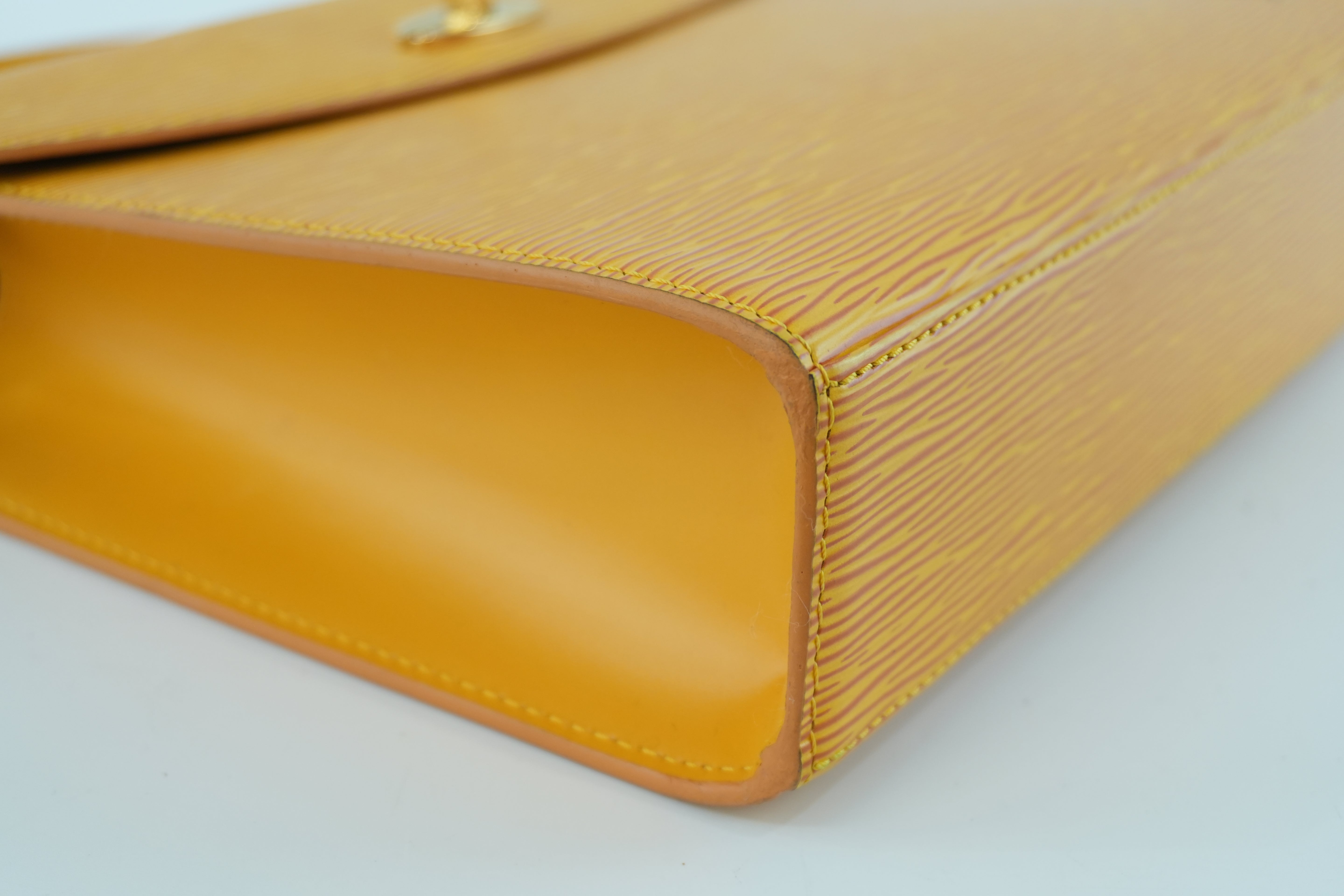 Louis Vuitton Epi Malesherbe Handbag Yellow Used