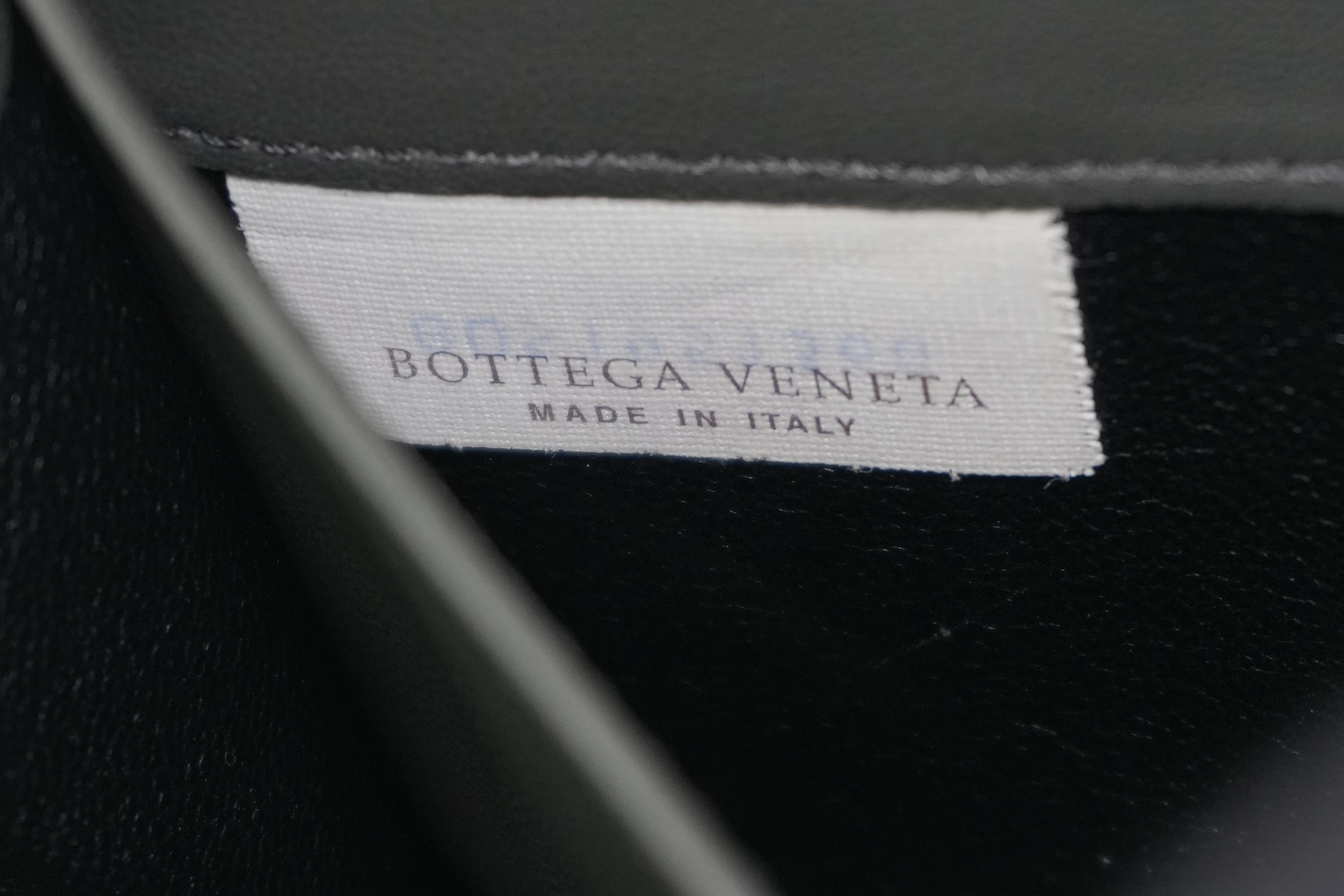 Bottega Leather Clutch Gray Used