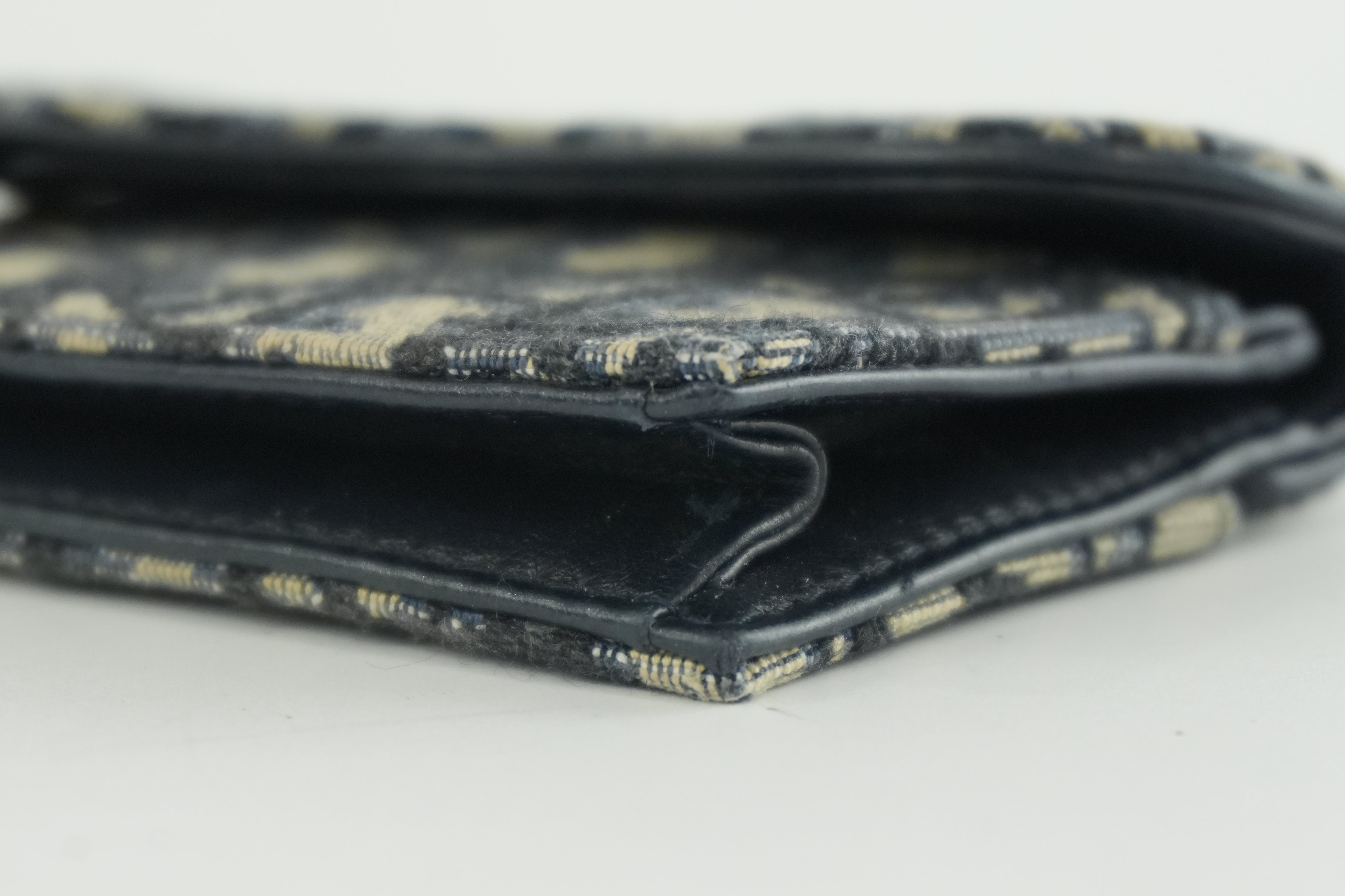Christian Dior Card Case Blue Used