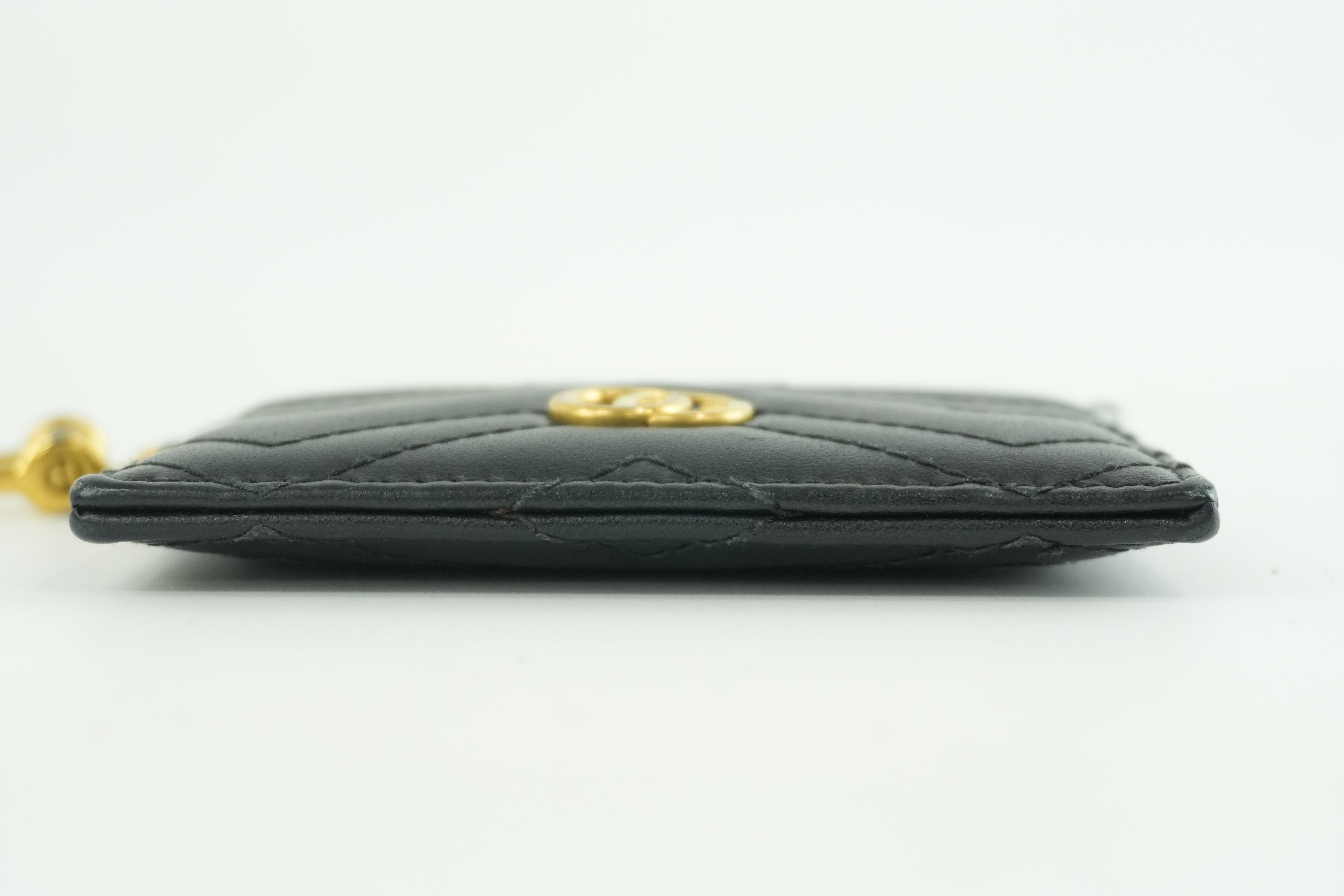 Gucci Leather Marmont Coin Case Black Used
