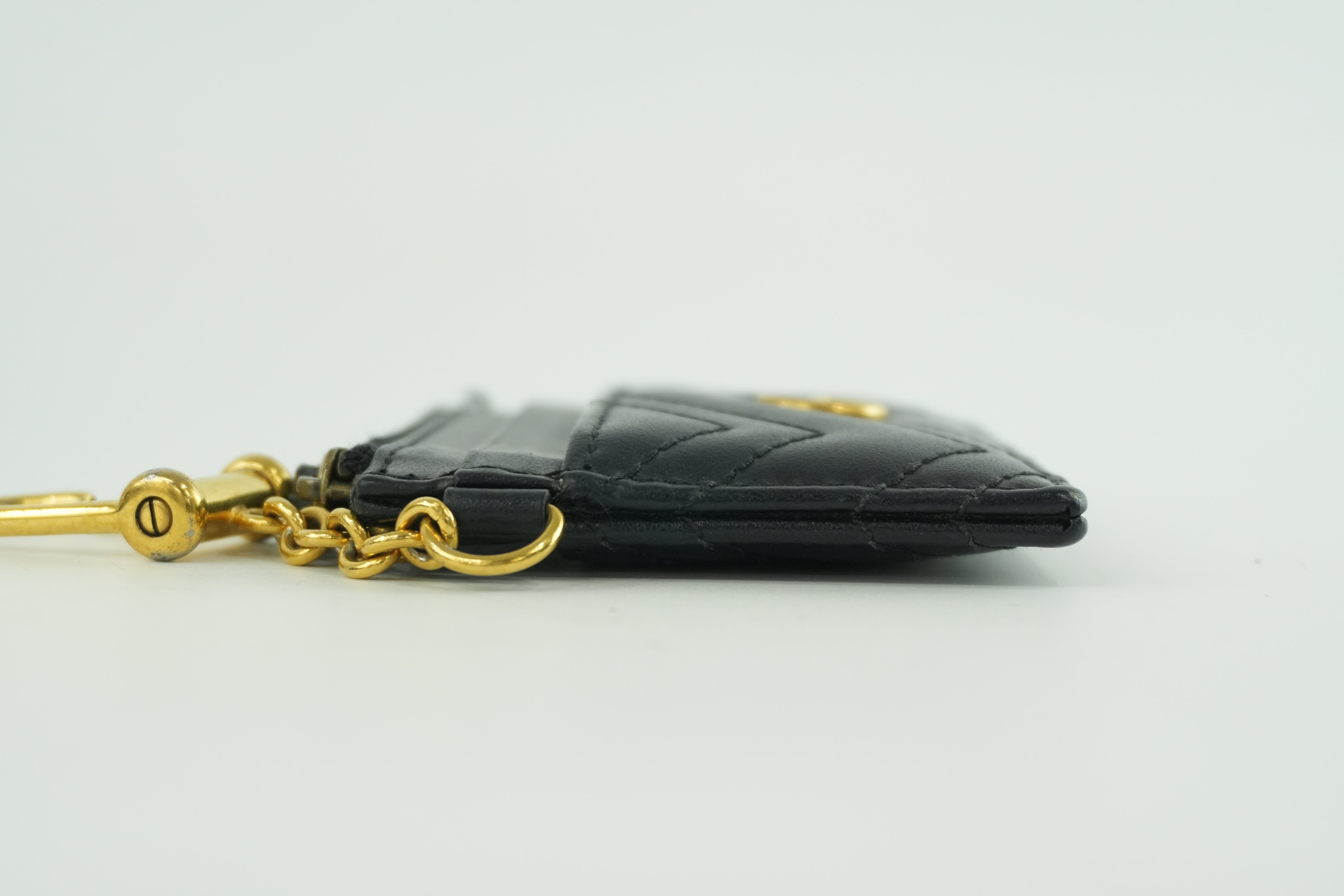 Gucci Leather Marmont Coin Case Black Used