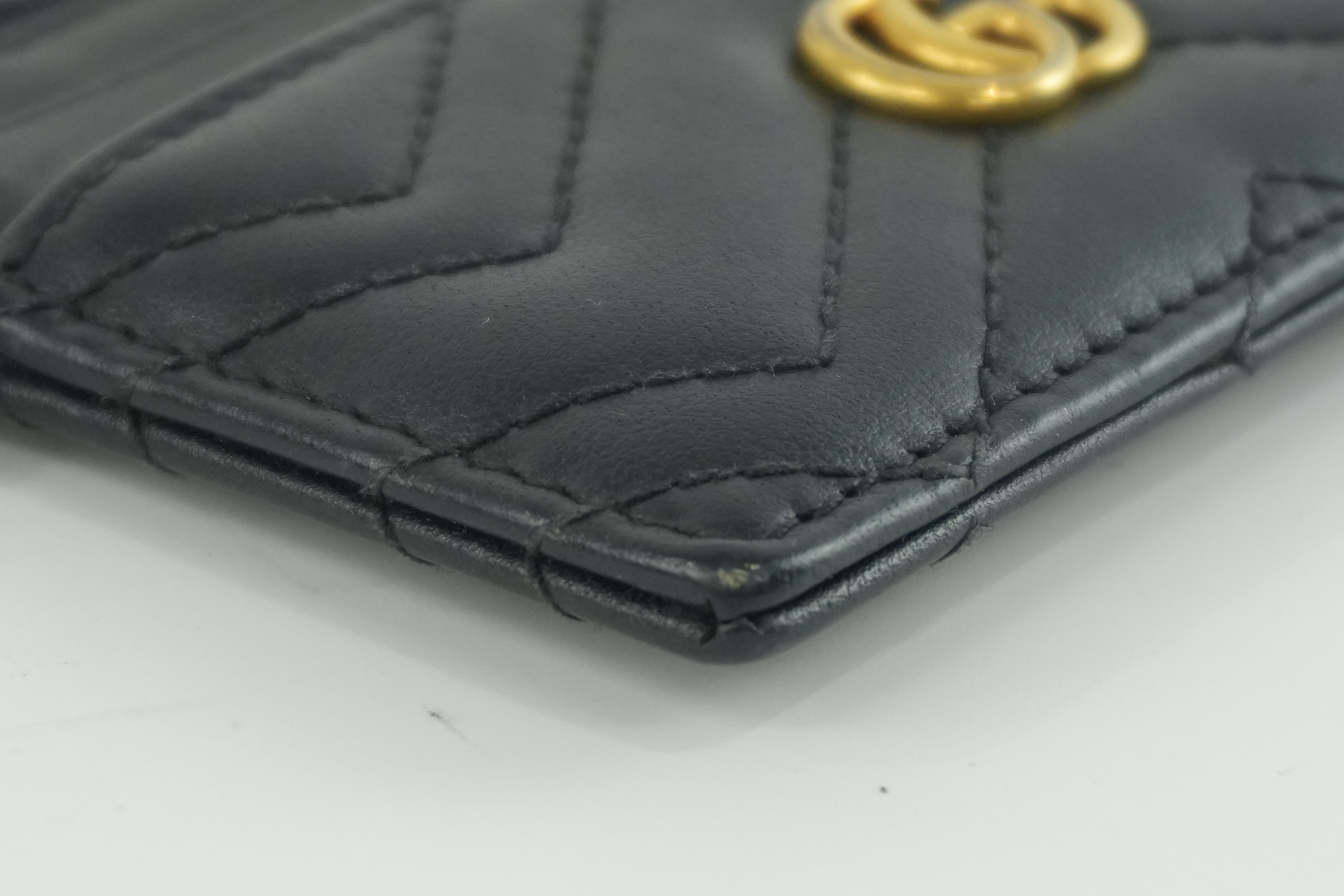 Gucci Leather Marmont Coin Case Black Used