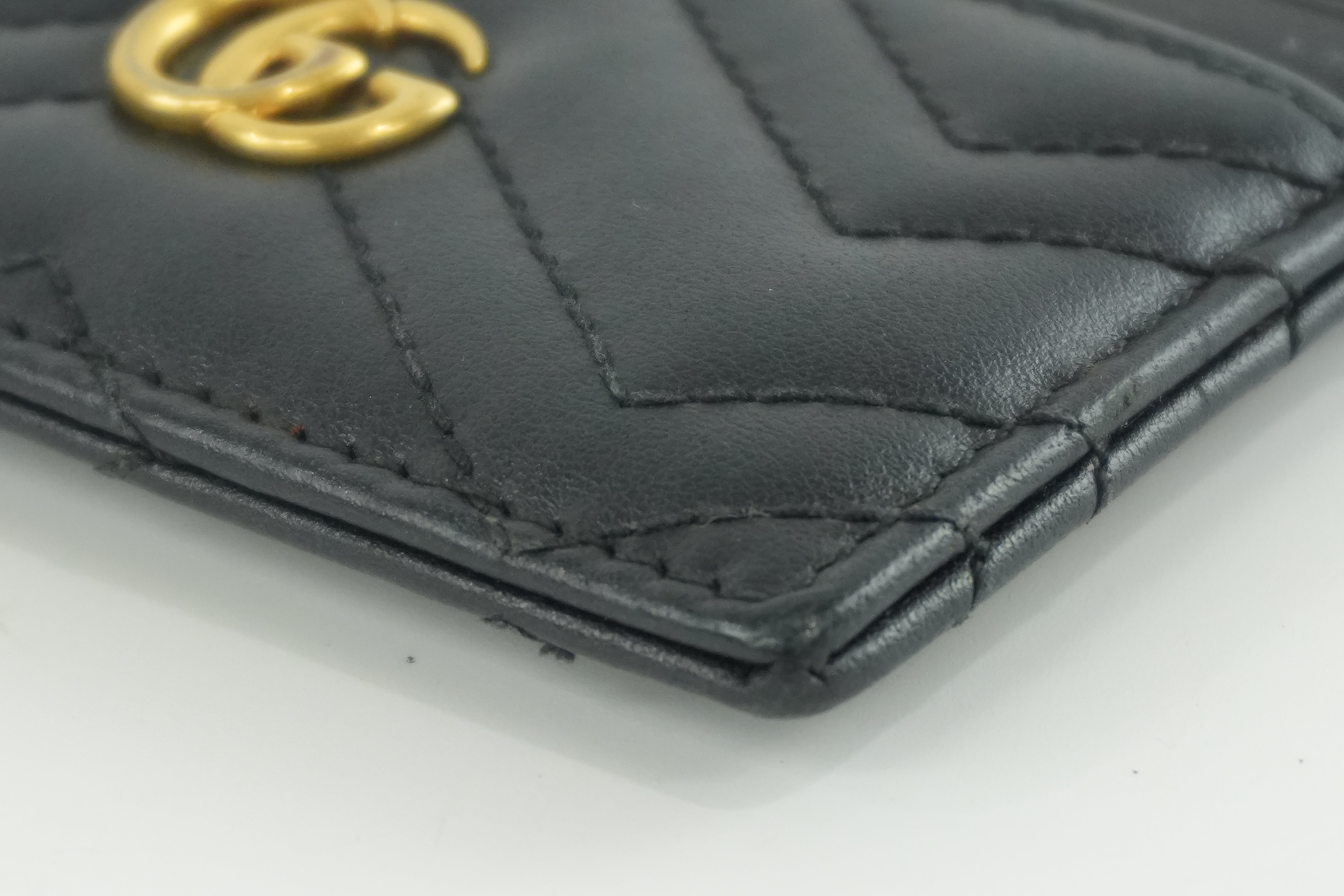 Gucci Leather Marmont Coin Case Black Used