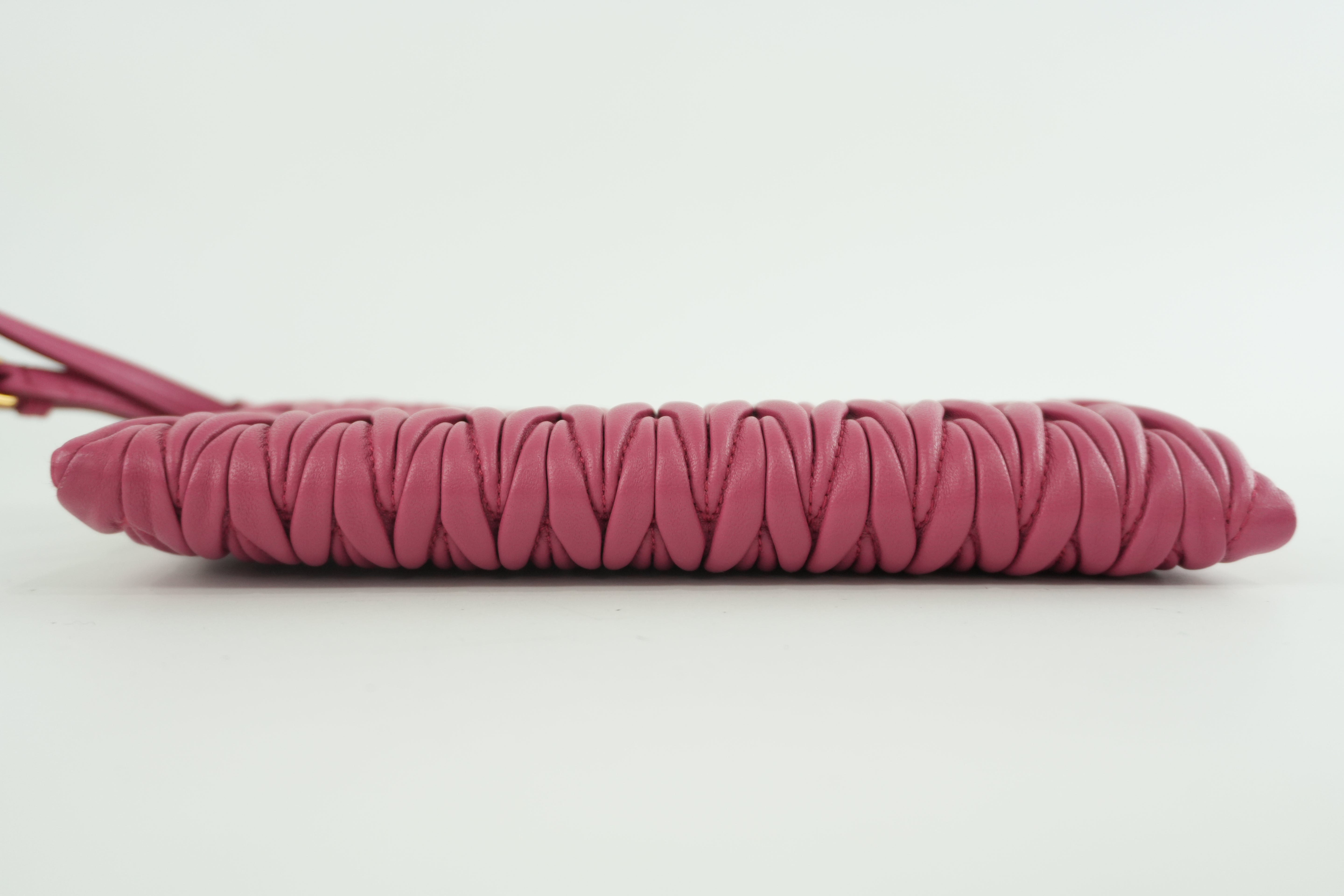 Miu Miu Wrist Clutch Pink Used