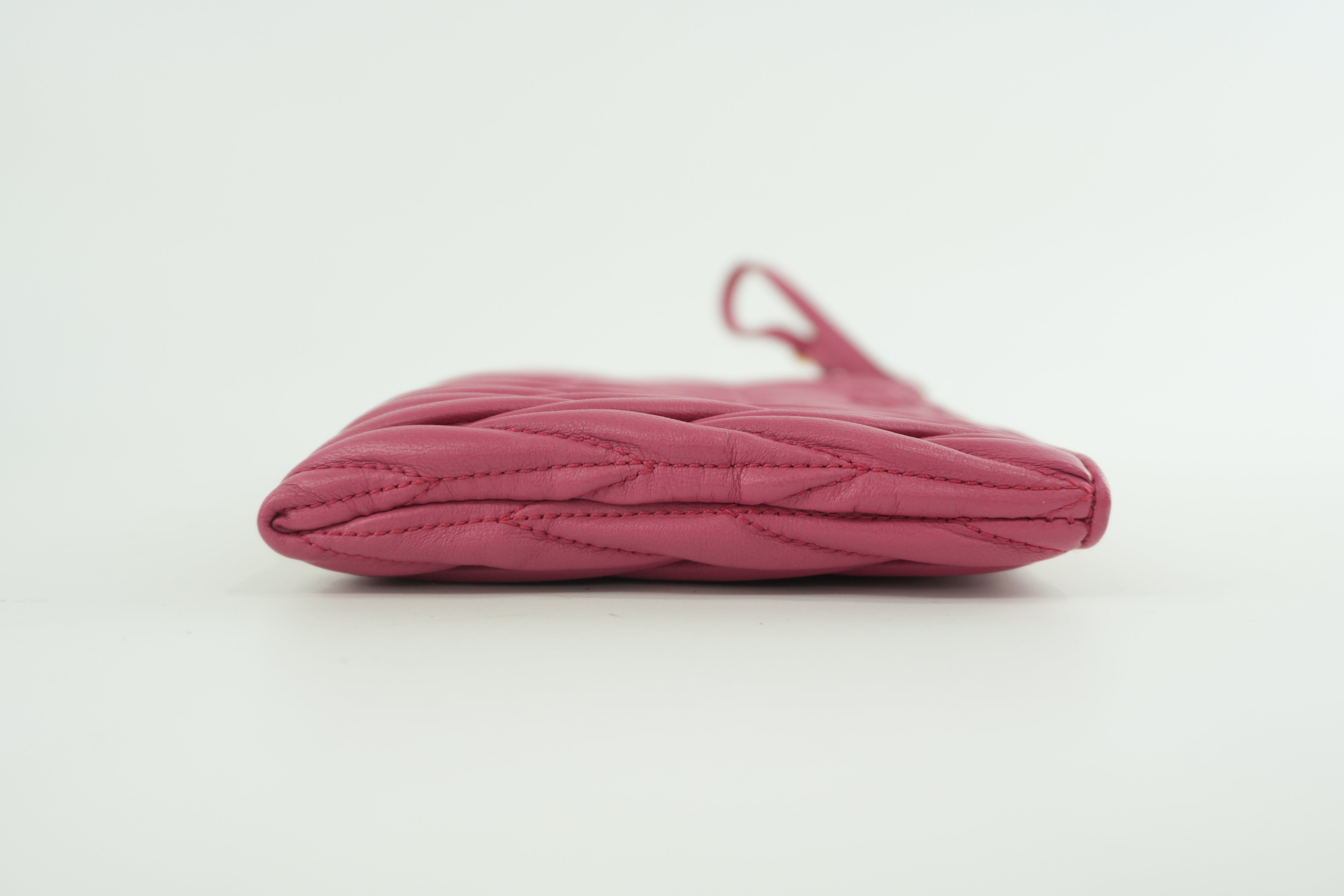 Miu Miu Wrist Clutch Pink Used