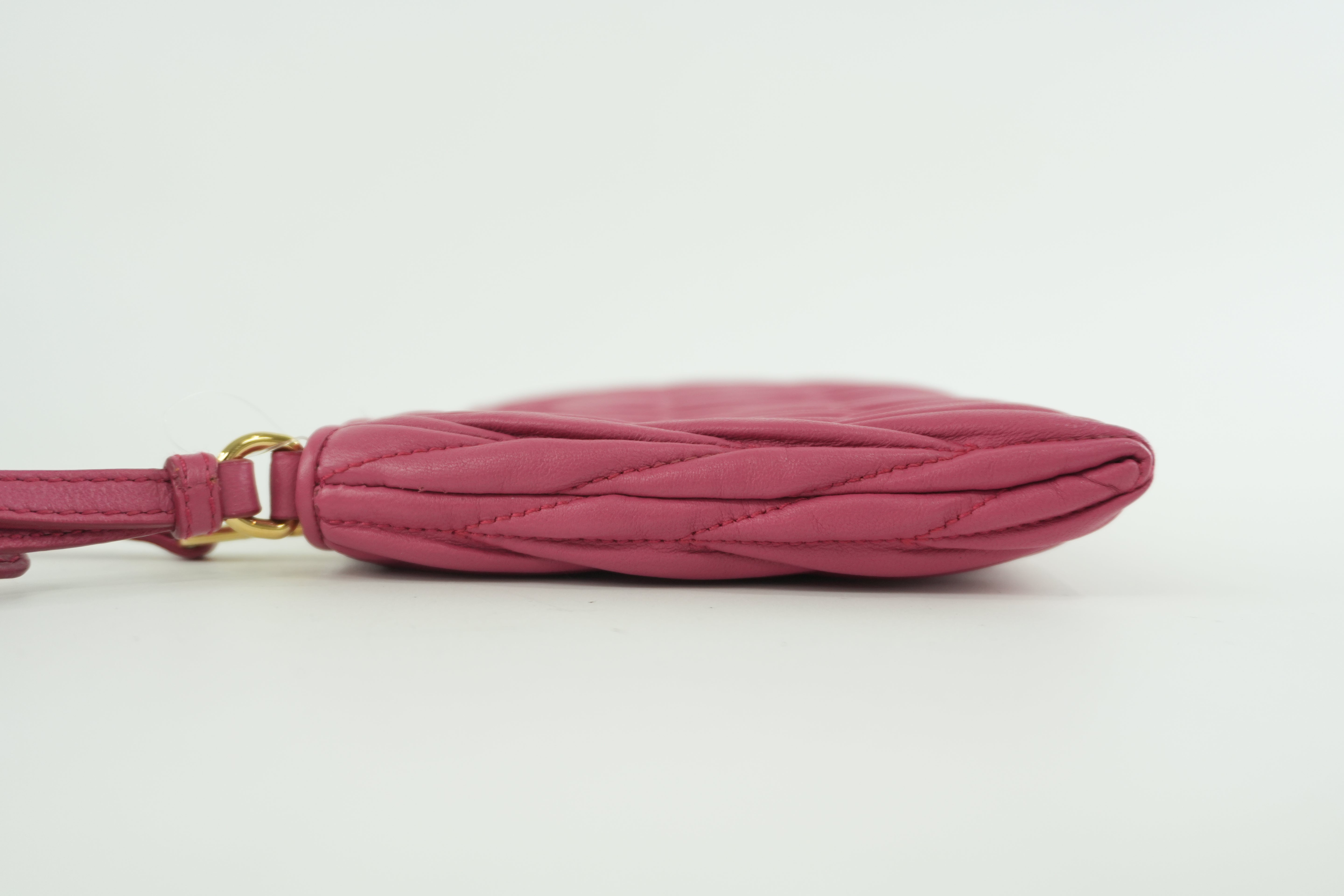Miu Miu Wrist Clutch Pink Used