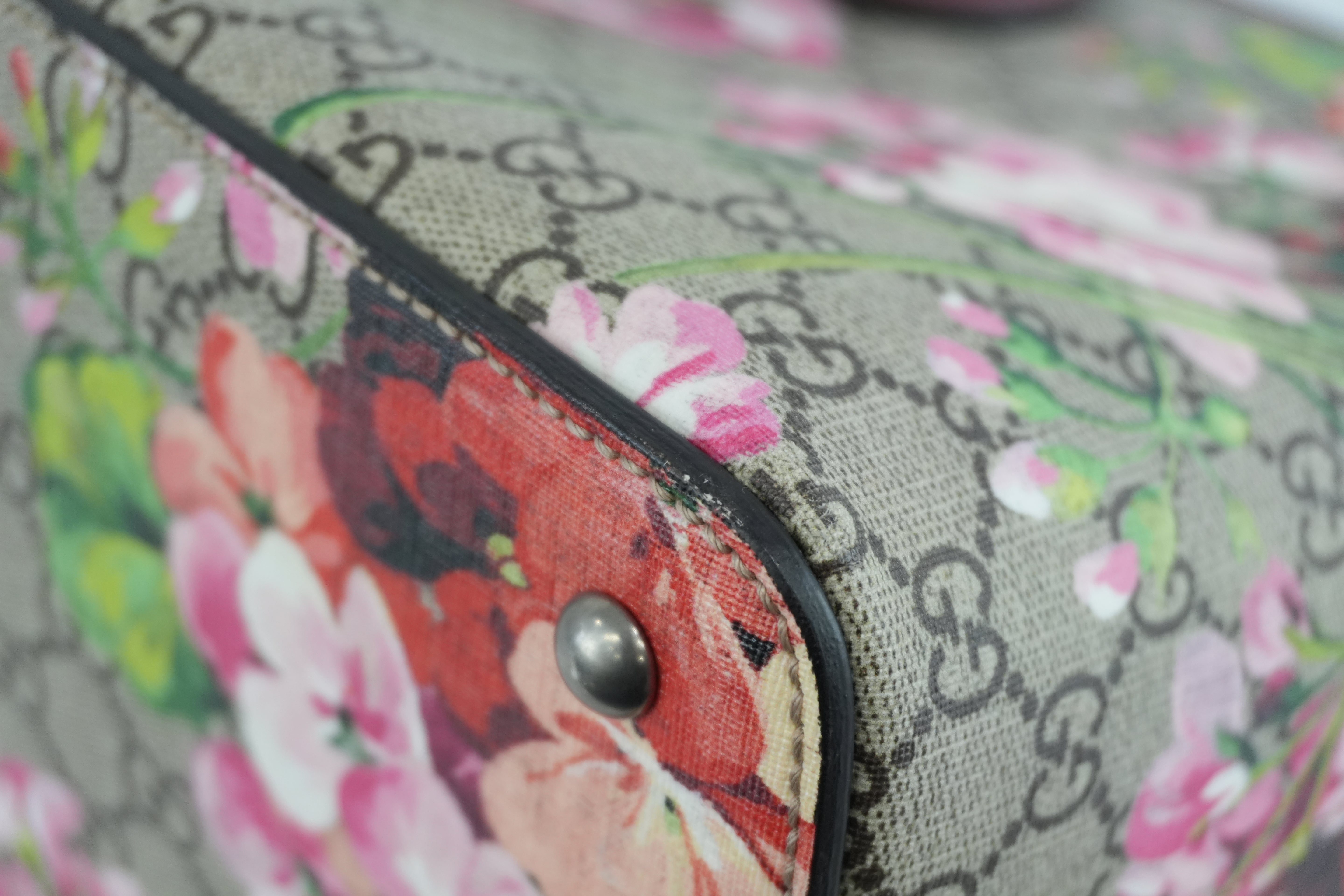 Gucci Ophidia Blooms Shoulder Tote Bag Used