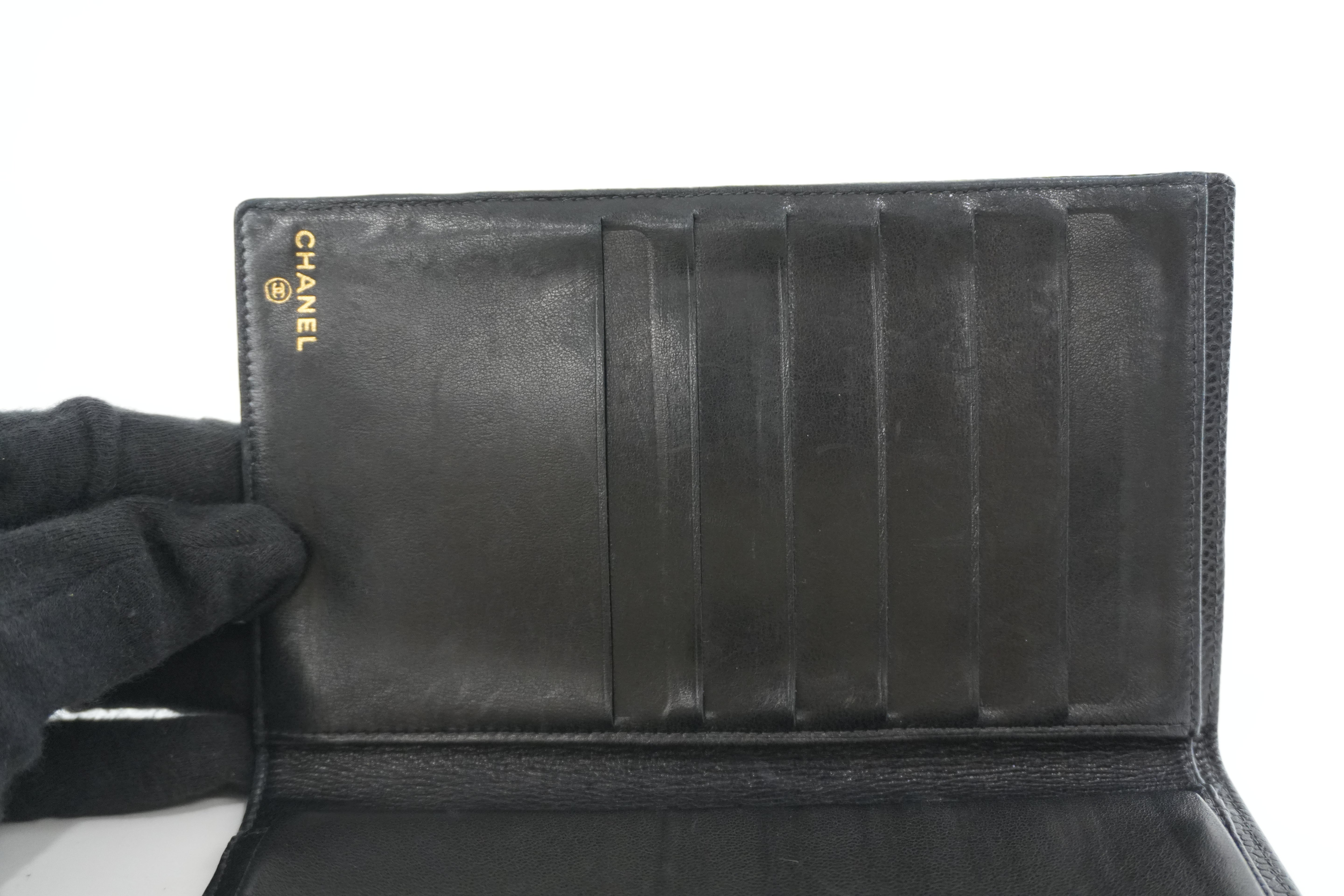 Chanel Caviar Skin Long Wallet Used