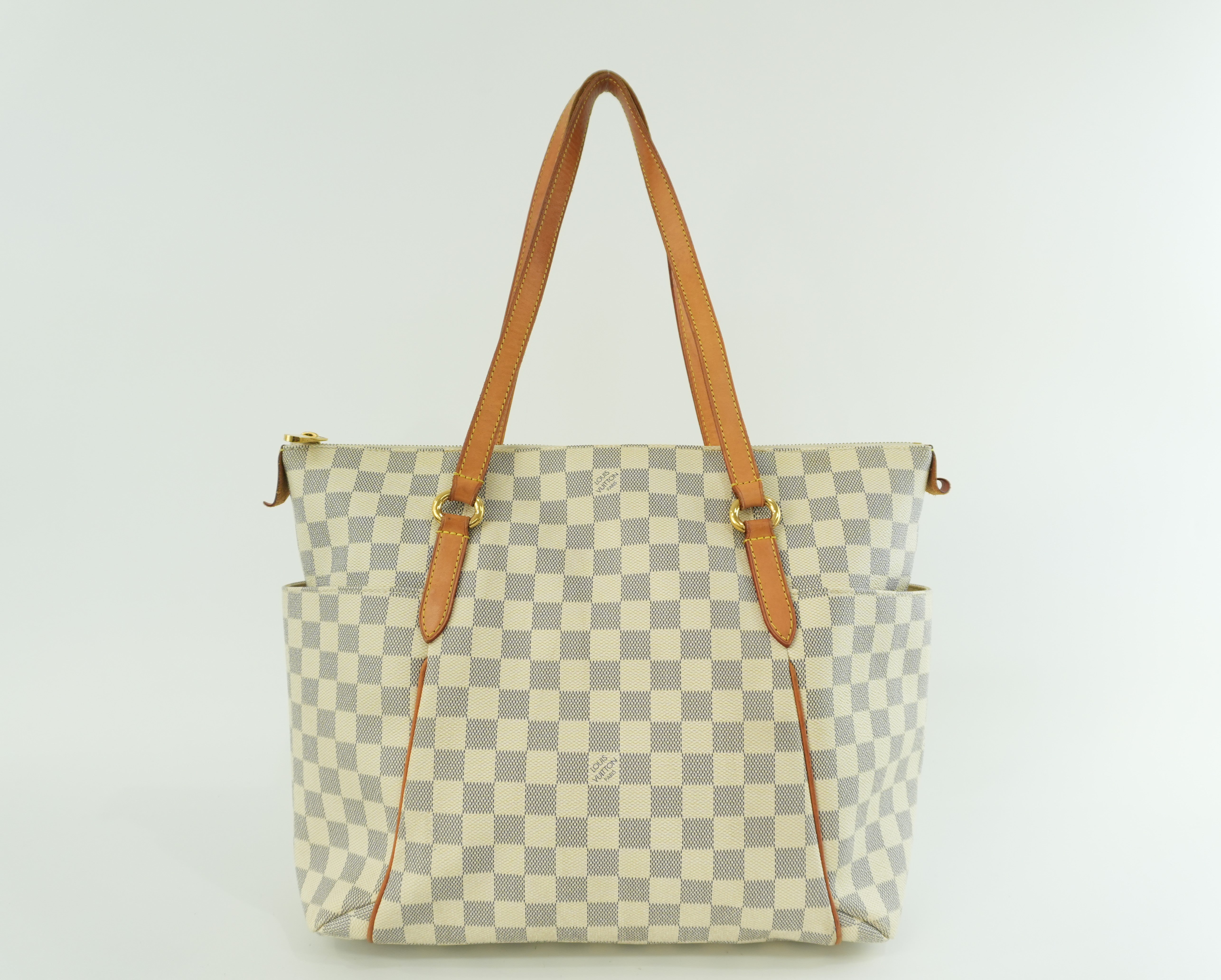 Louis Vuitton Damier Azur Totally MM Tote Bag Used