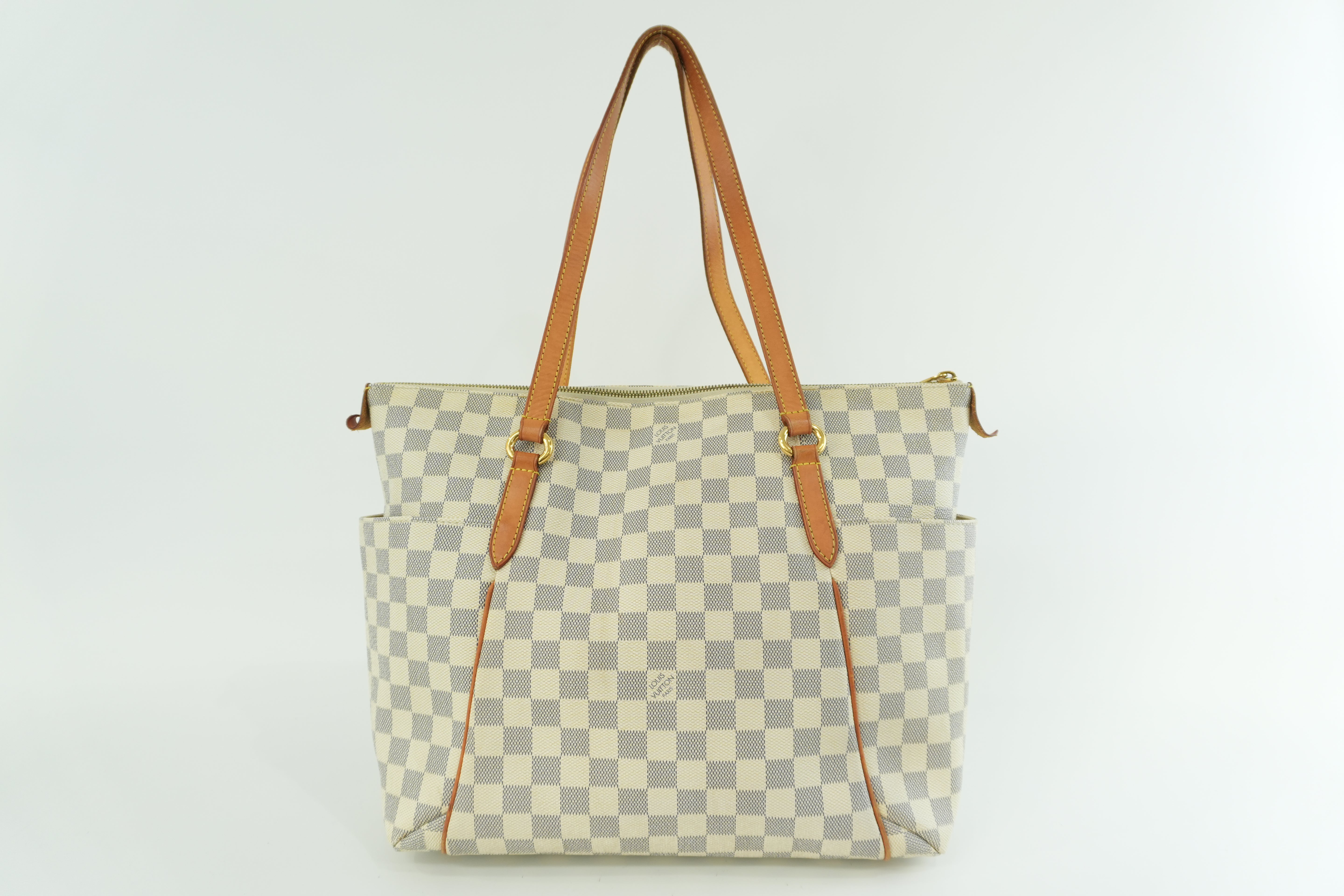 Louis Vuitton Damier Azur Totally MM Tote Bag Used