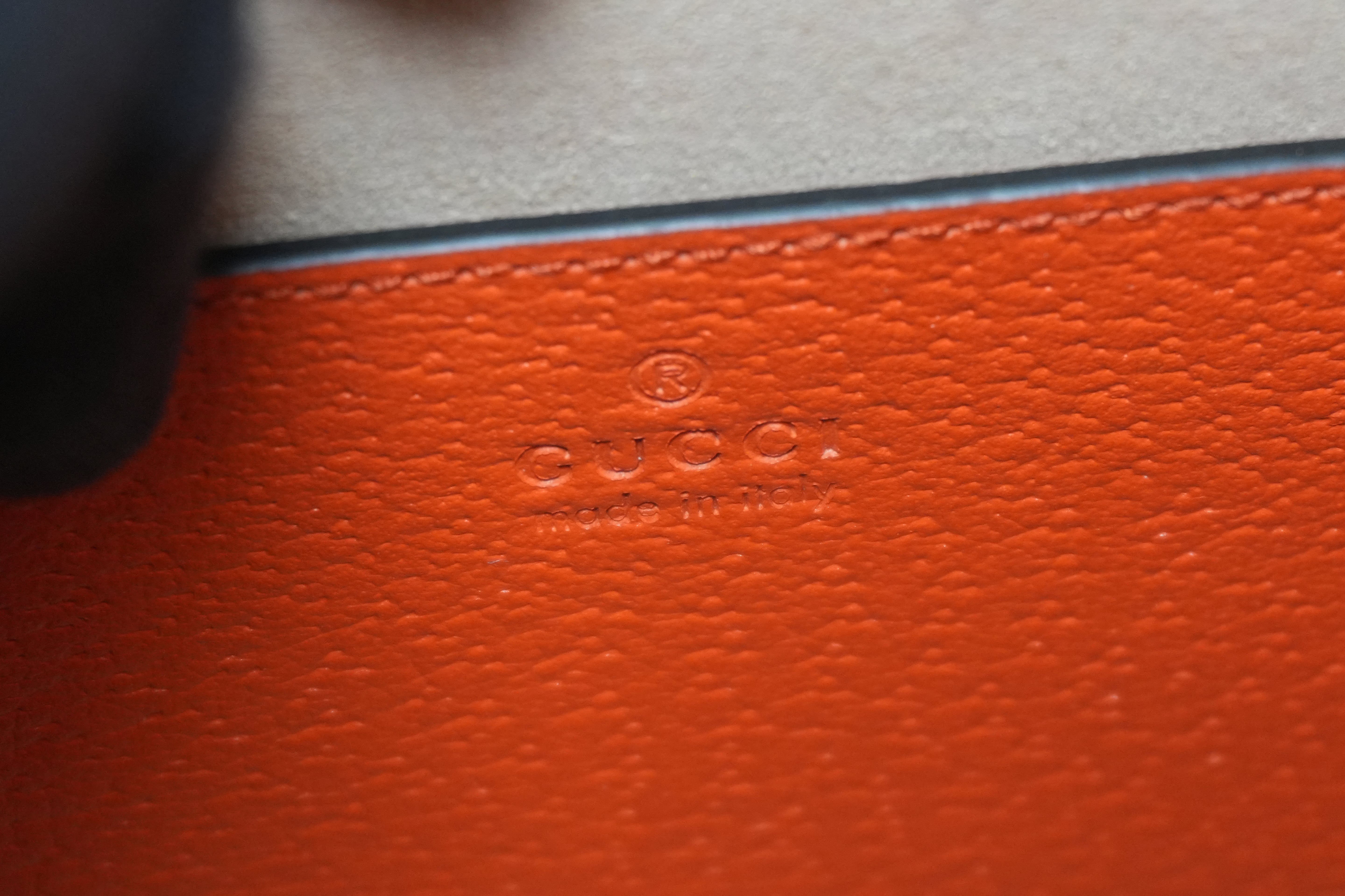 Gucci Diana Medium Tote Bag Orange Used
