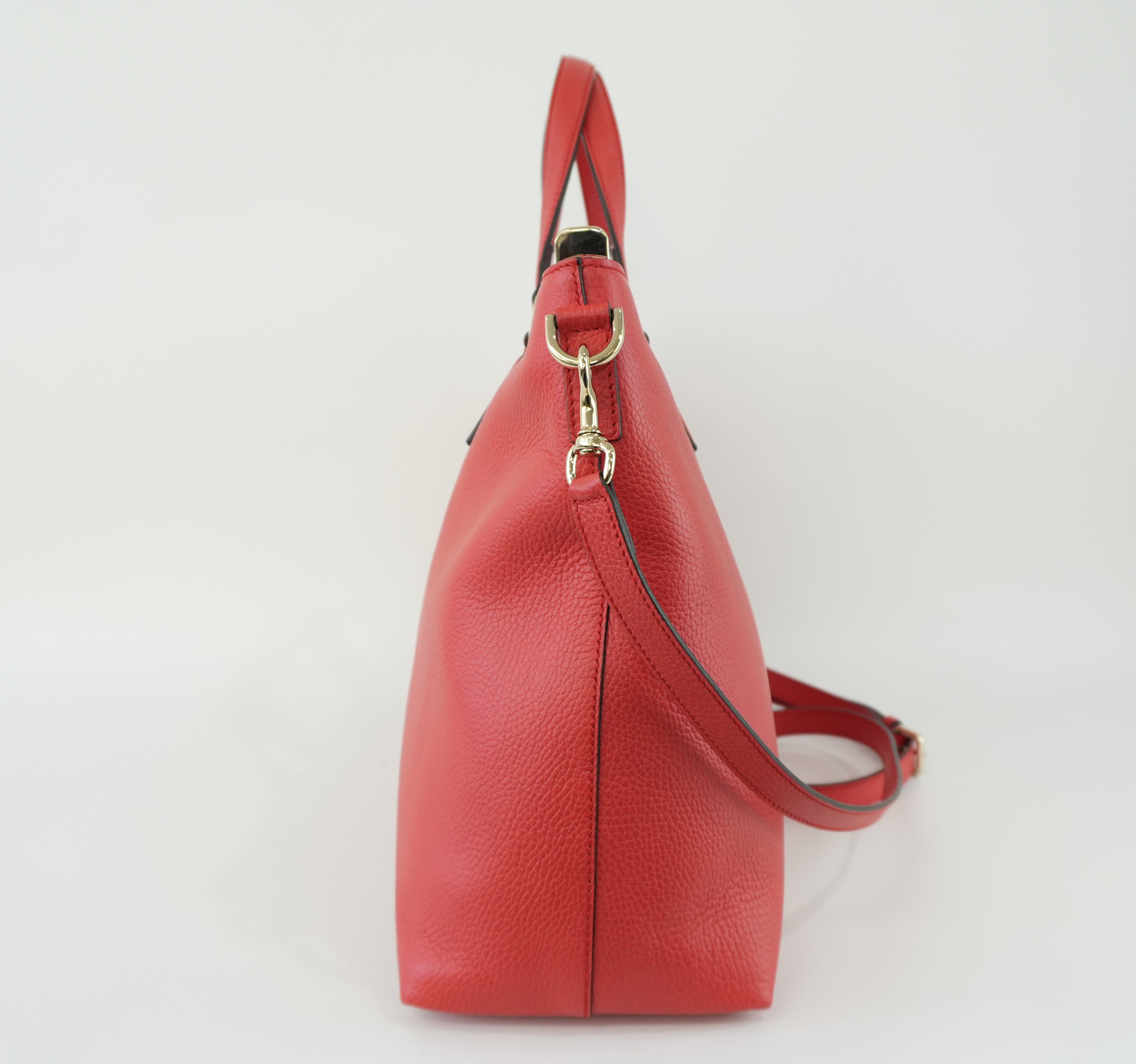 Gucci Two Way Bag Red Used