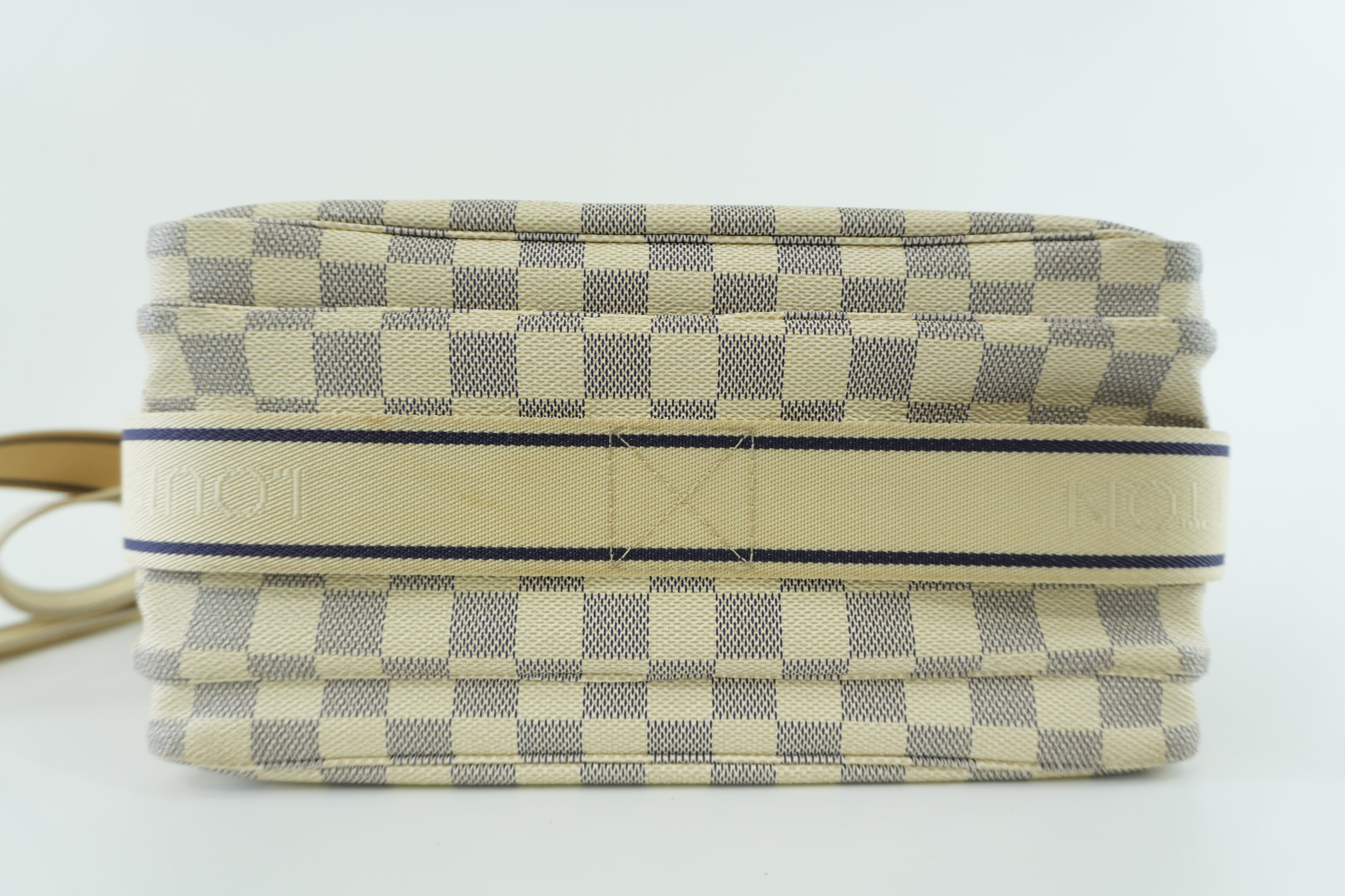 Louis Vuitton Damier Azur Naviglio Messenger Bag Used