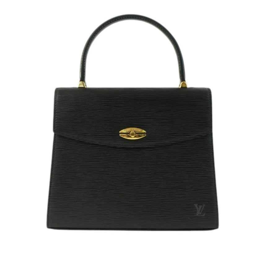 Louis Vuitton Epi Malesherbe Handbag Black Used