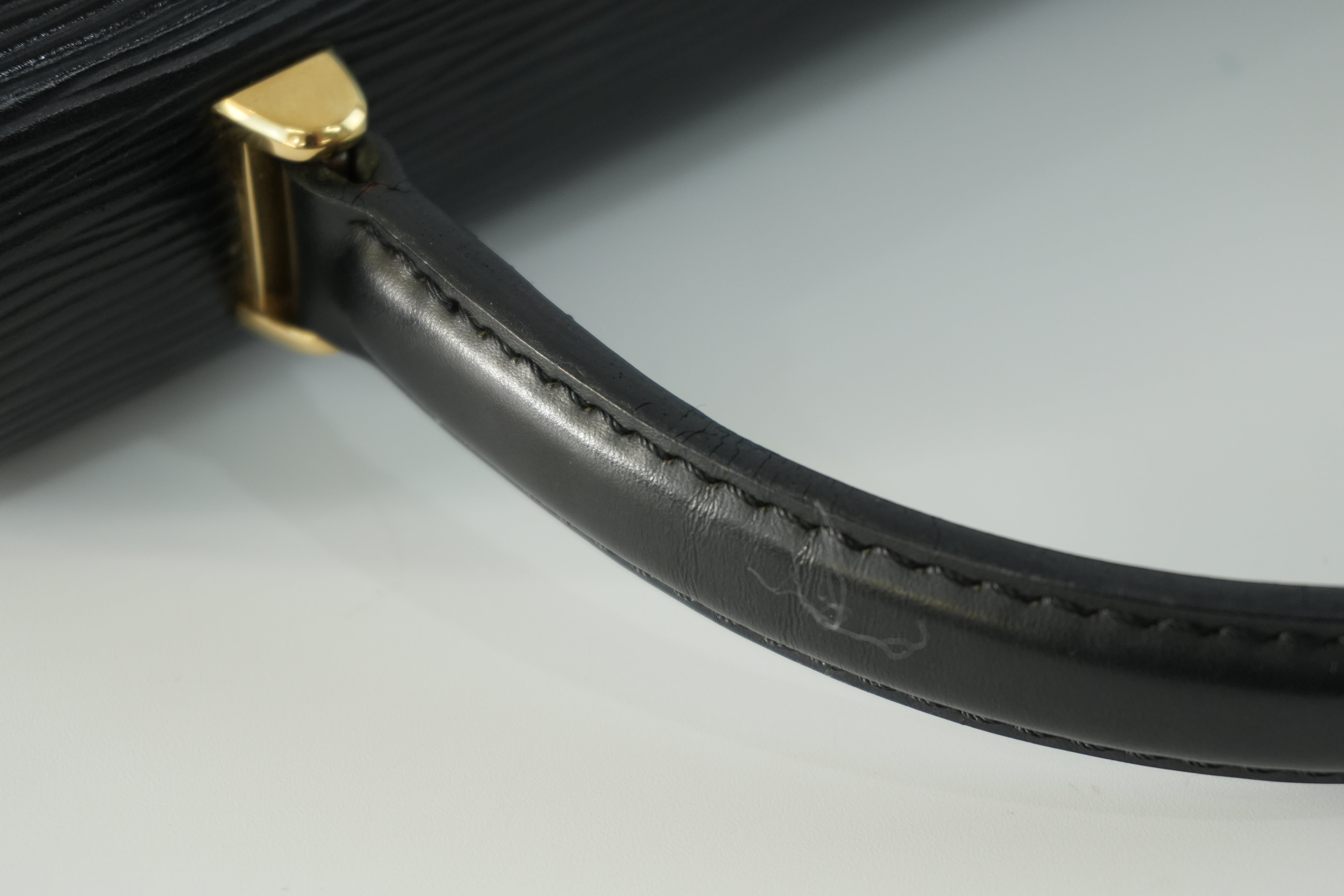 Louis Vuitton Epi Malesherbe Handbag Black Used
