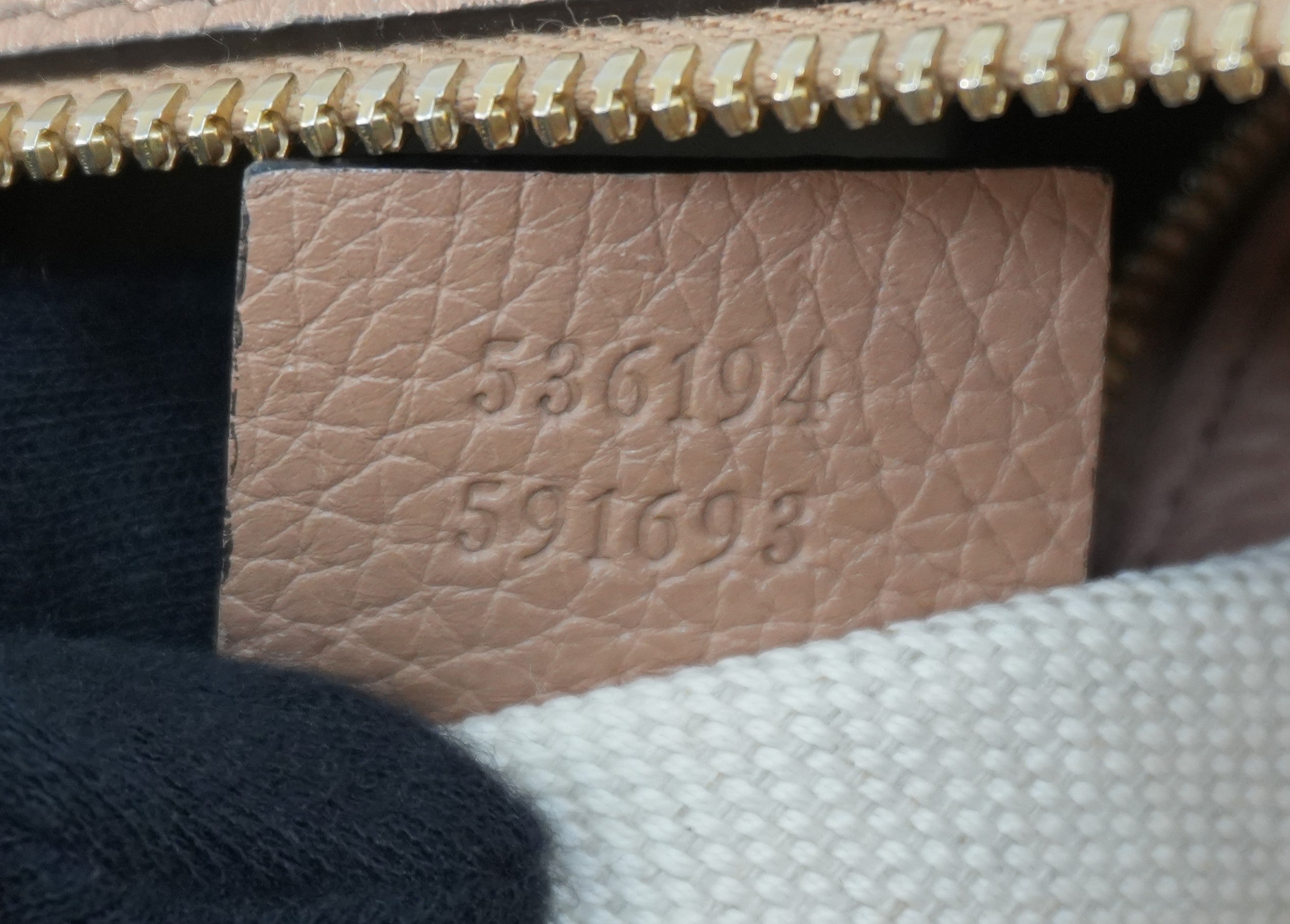 Gucci Soho Interlocking Two Way Shoulder Bag Beige Used