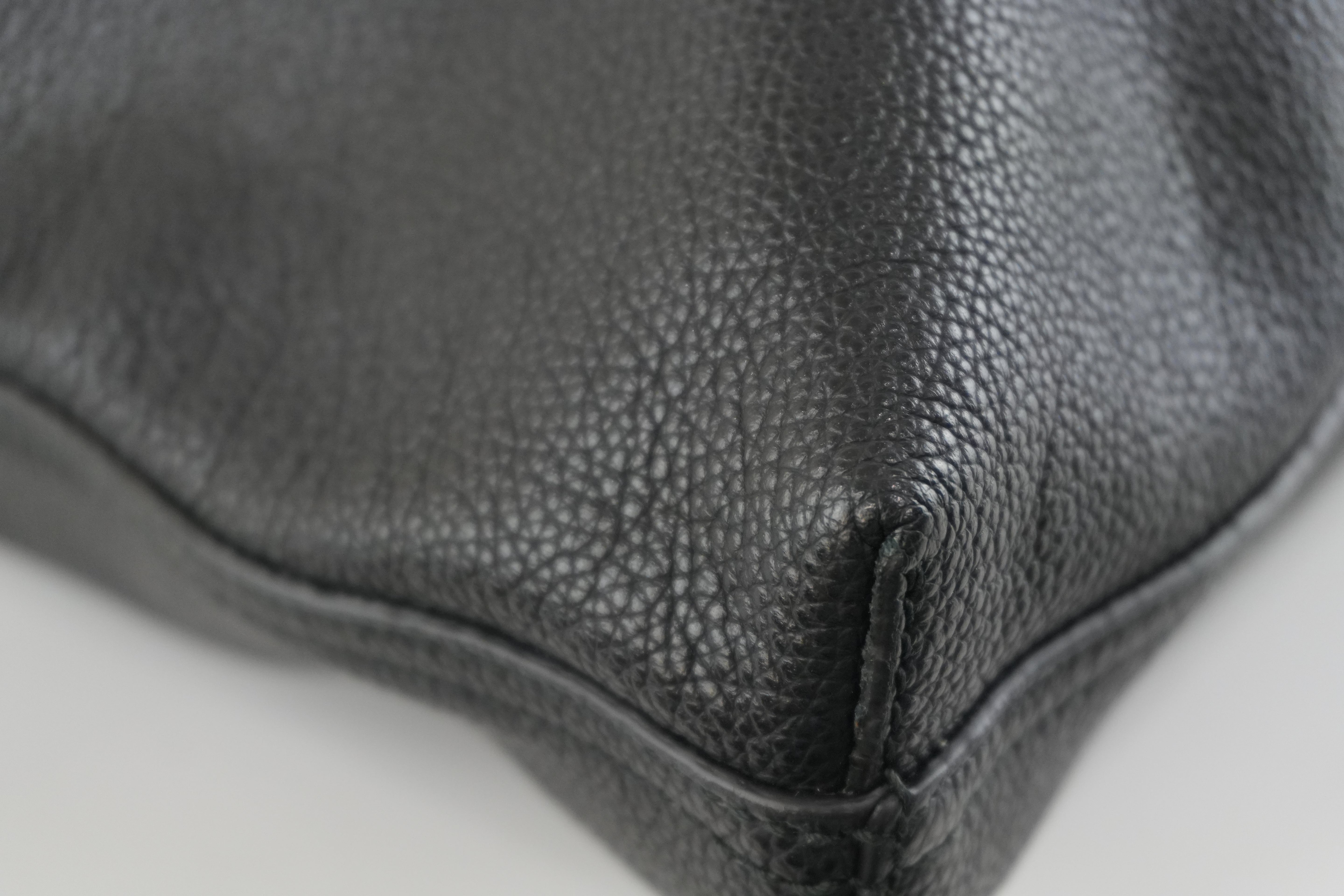 Gucci Canvas Tote Bag Black Used
