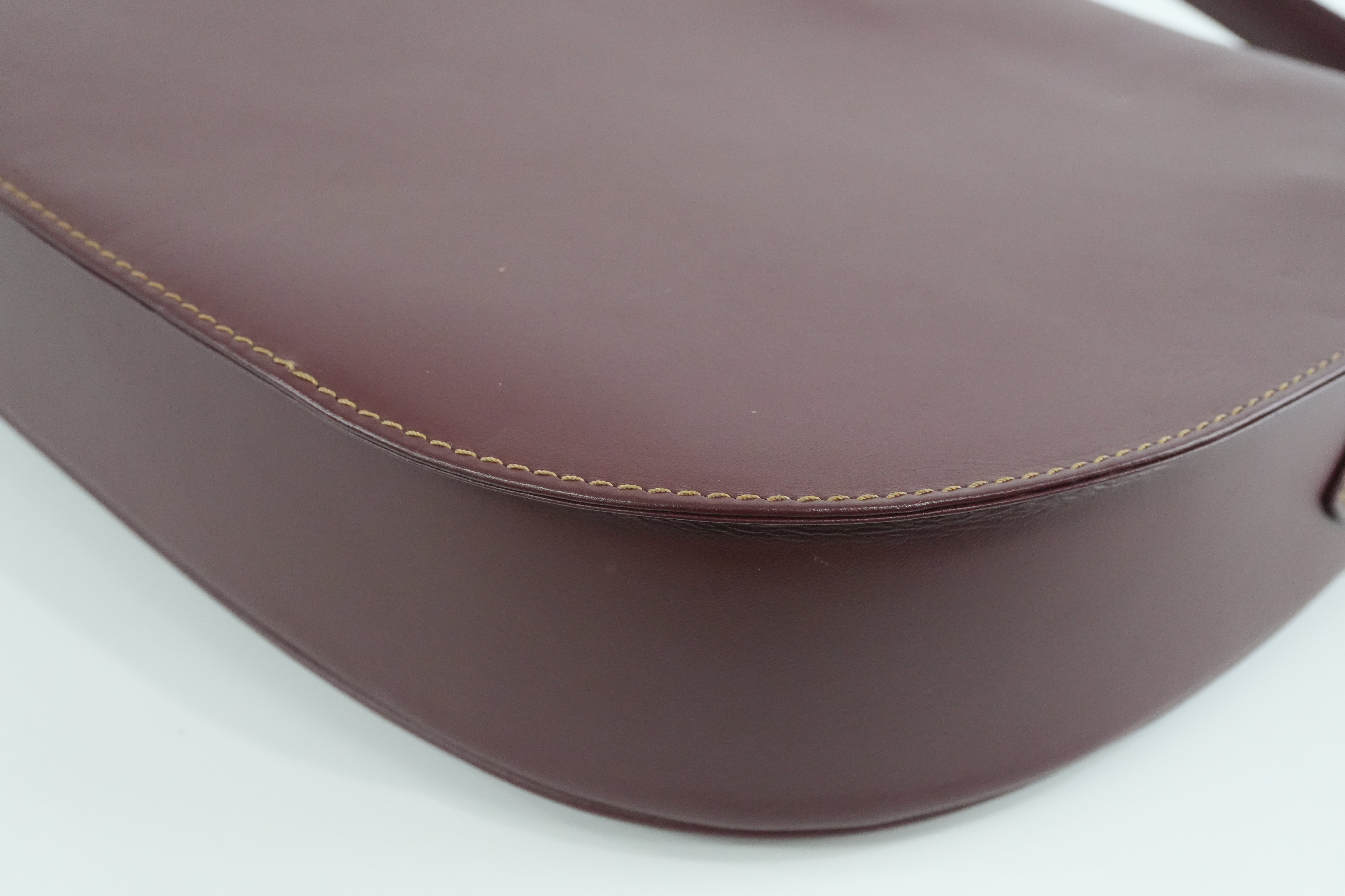 Cartier Crossbody Bag Burgundy Used
