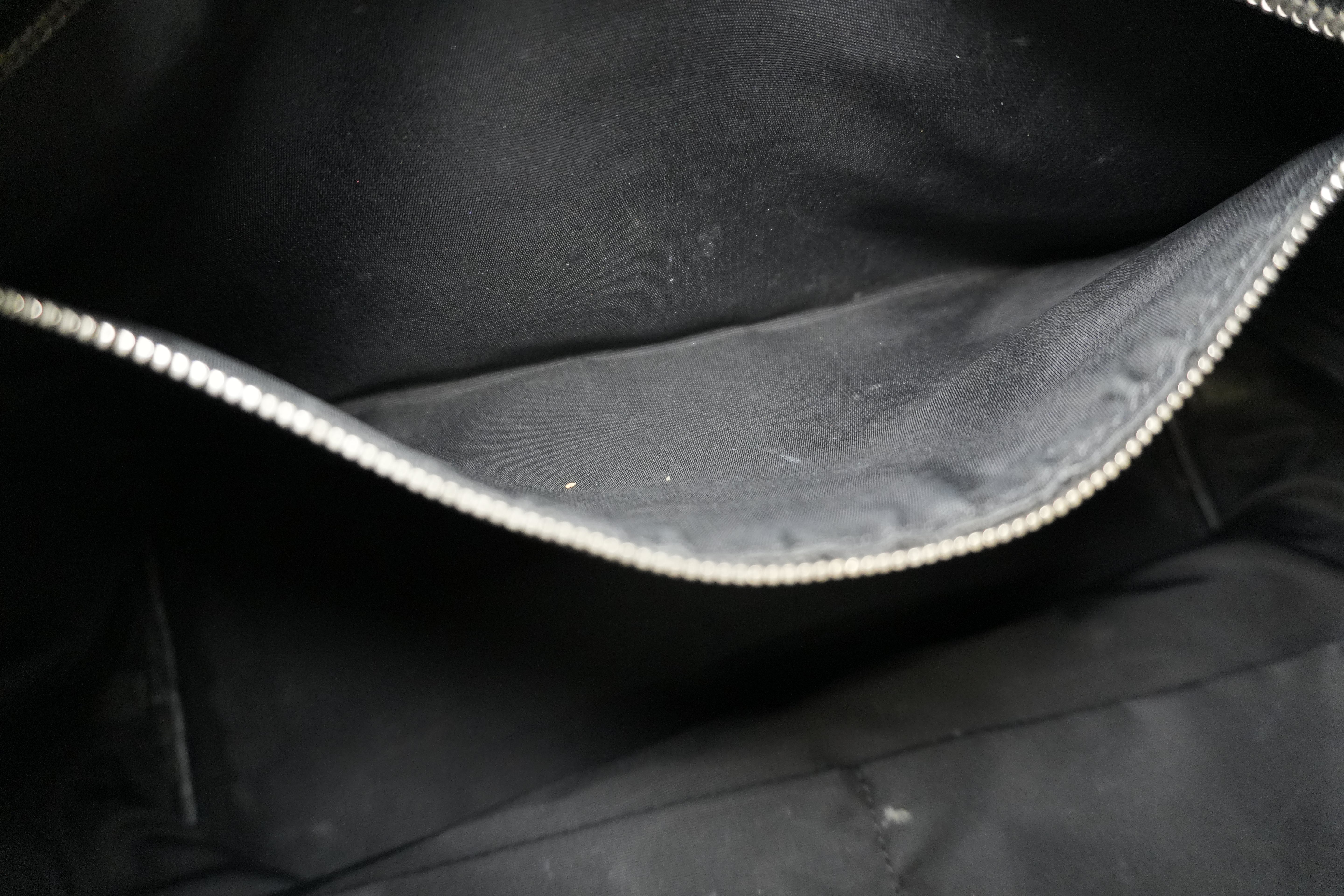 Christian Dior Nylon Panarea Tote Bag Black Used