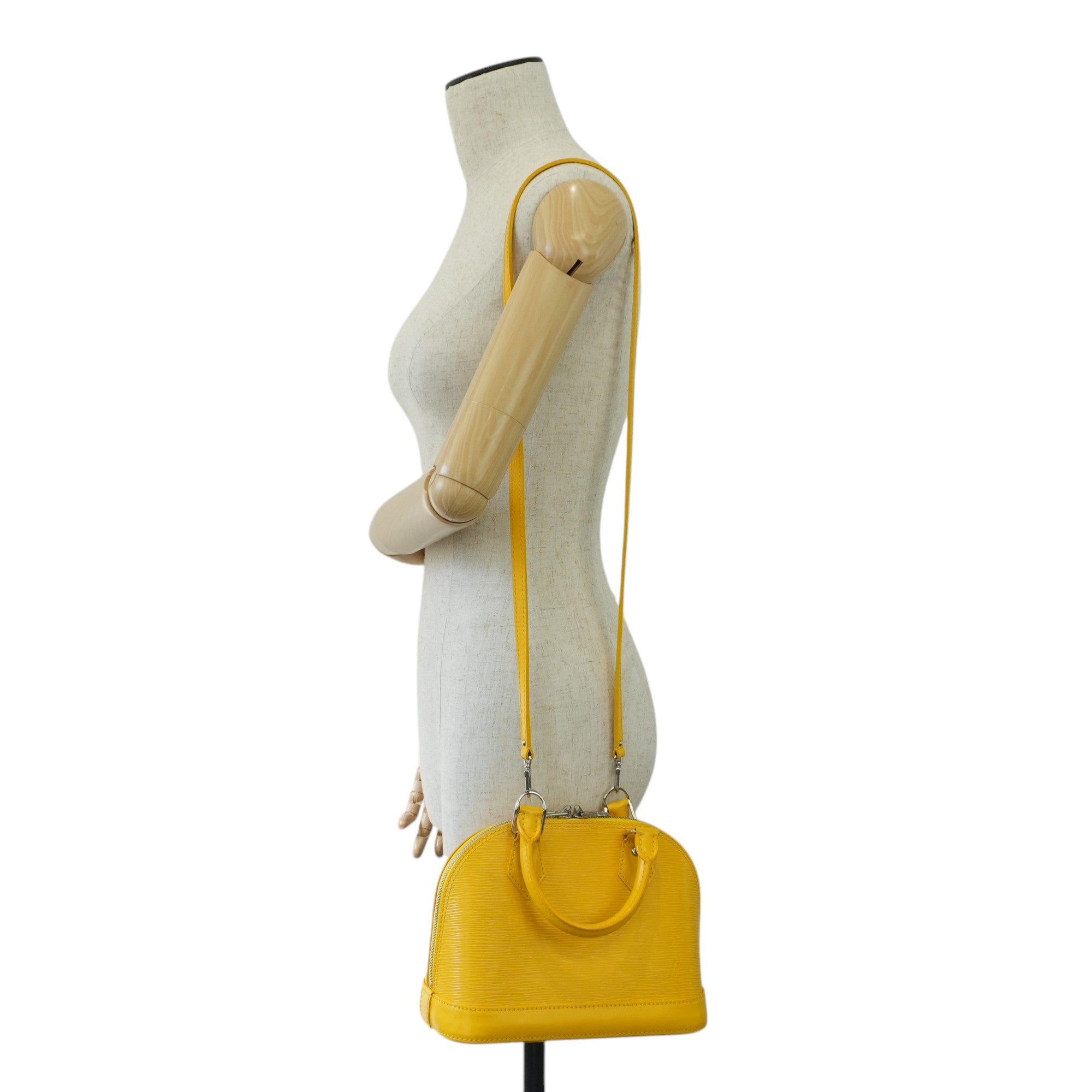 Louis Vuitton Alma BB Epi Yellow Used