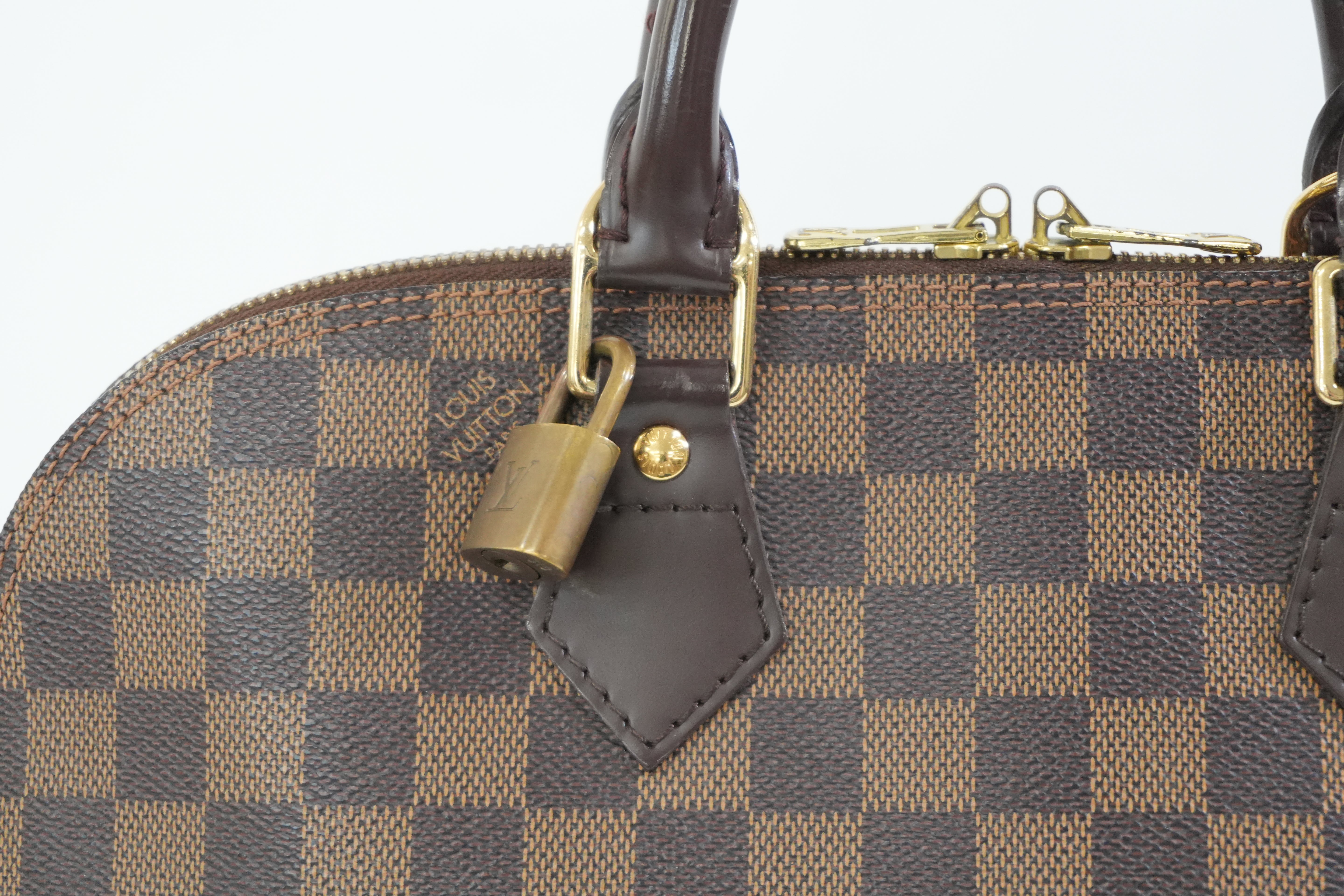 Pre-owned Louis Vuitton Damier Ebene Alma Handbag Used