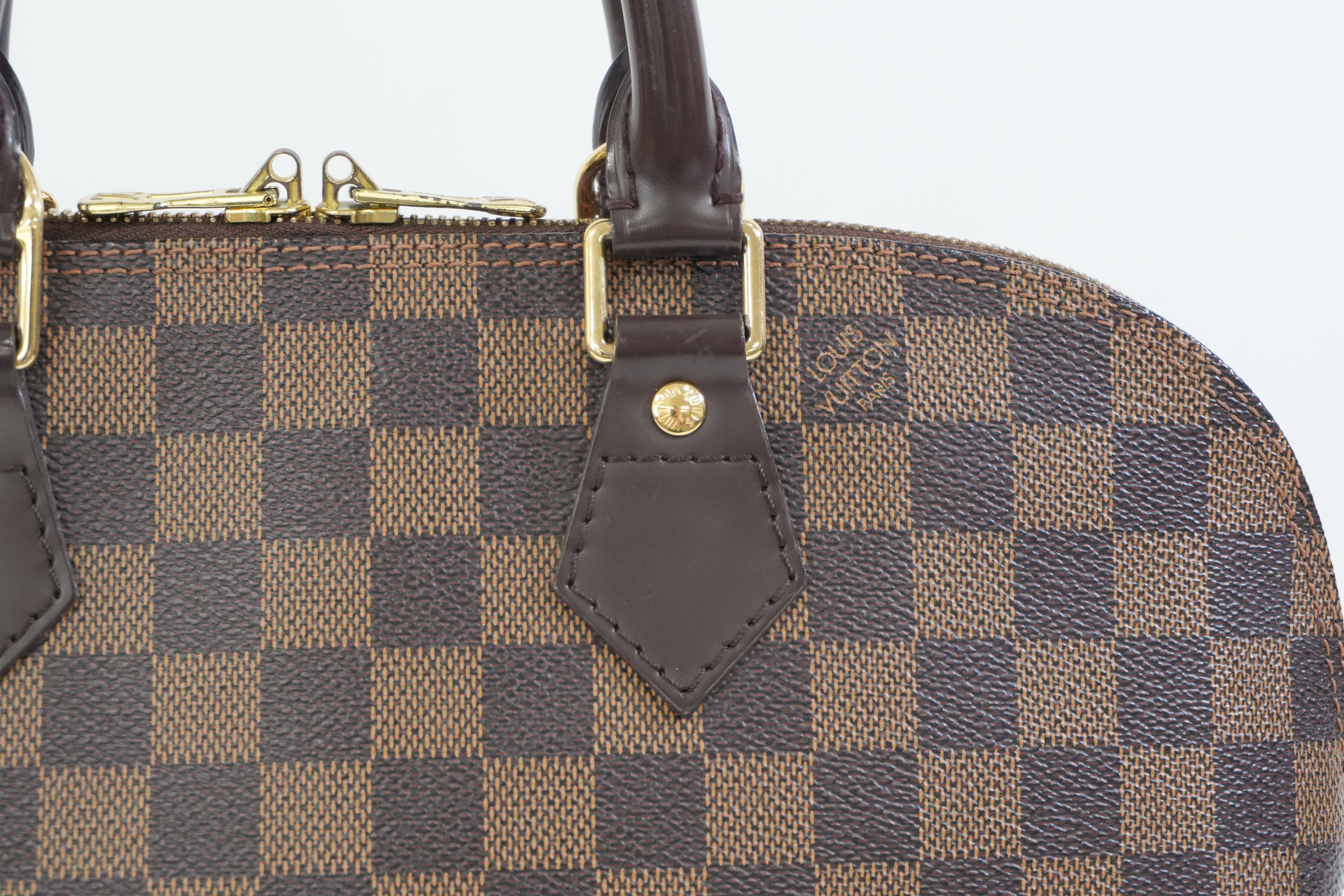 Pre-owned Louis Vuitton Damier Ebene Alma Handbag Used