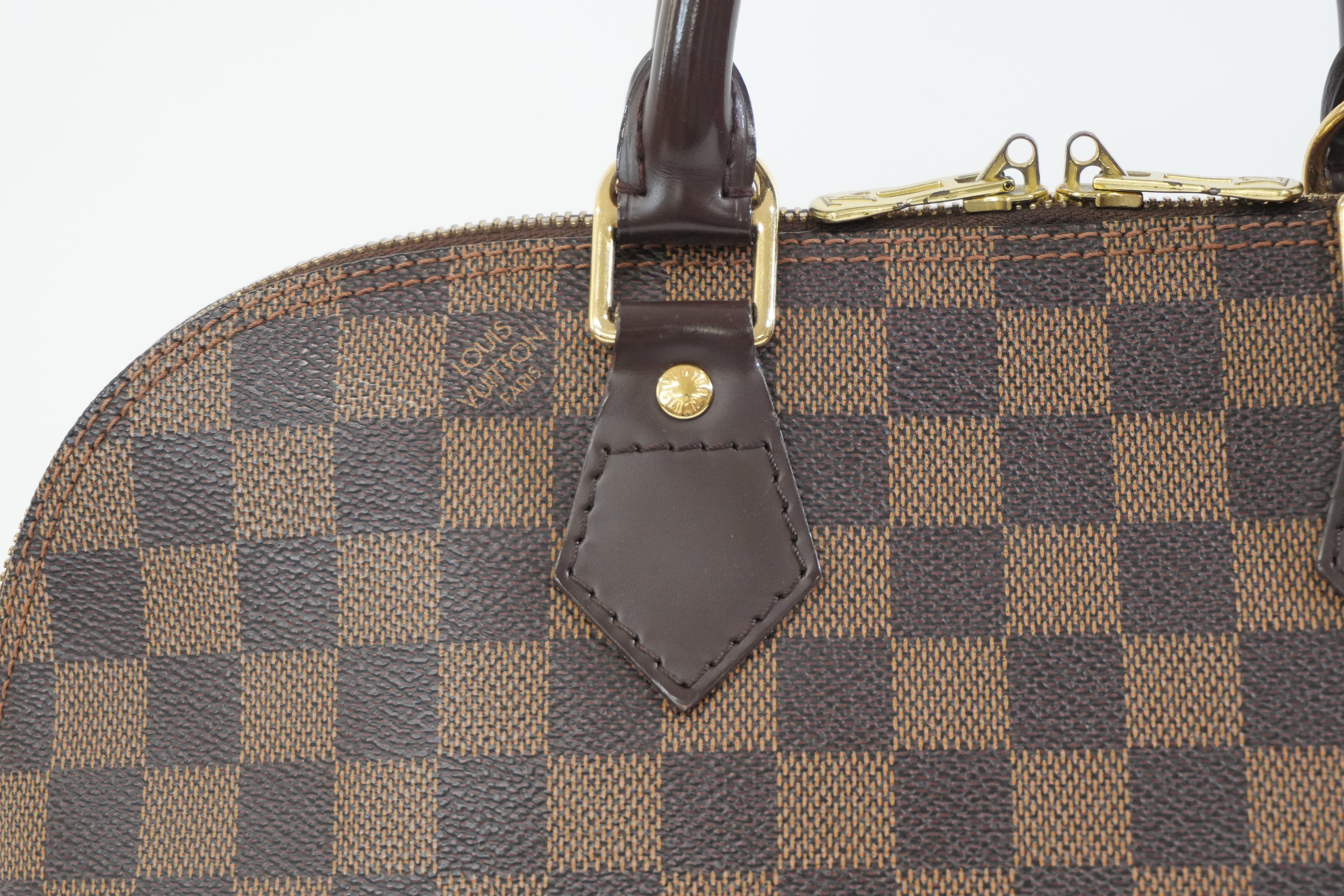 Pre-owned Louis Vuitton Damier Ebene Alma Handbag Used