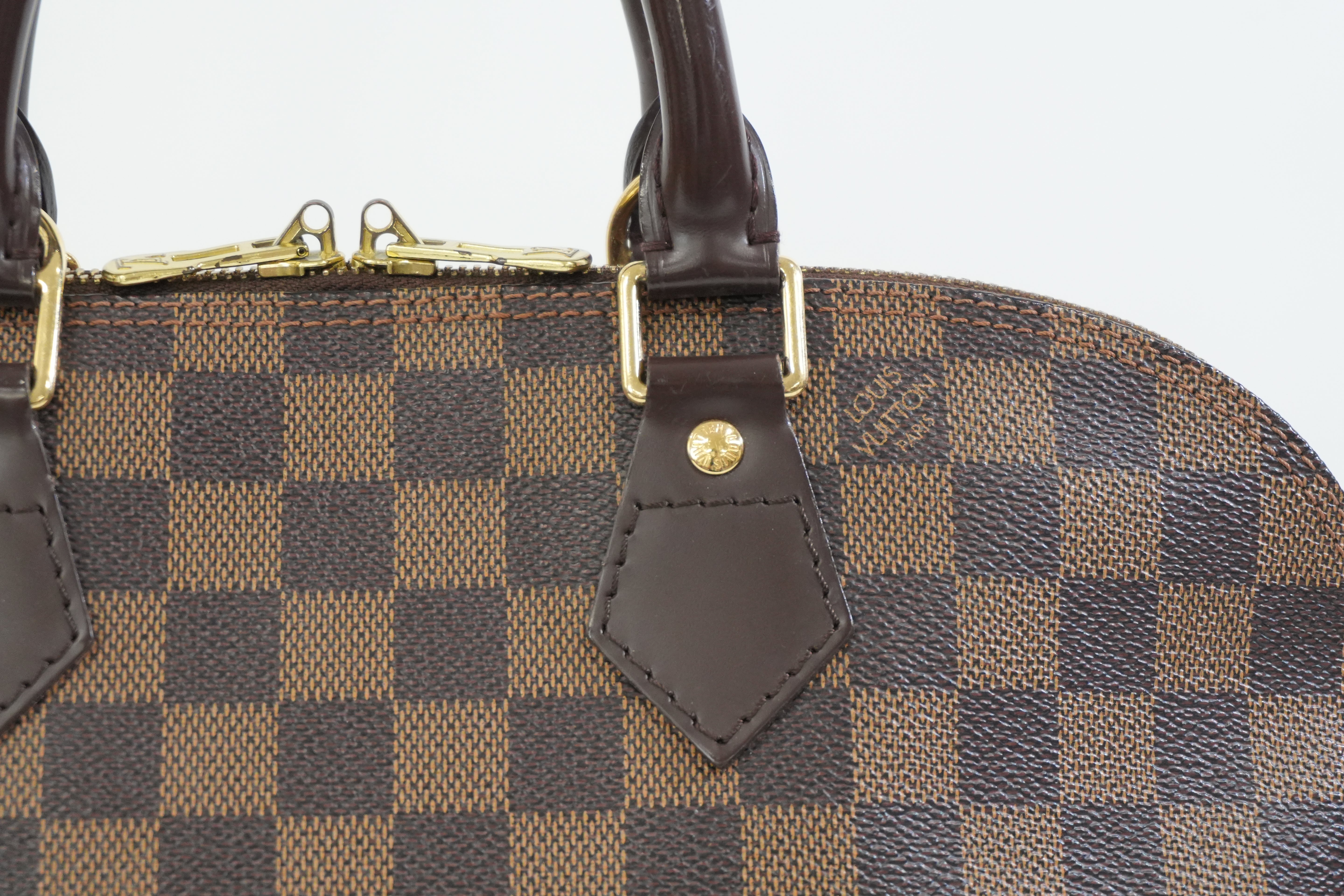 Pre-owned Louis Vuitton Damier Ebene Alma Handbag Used