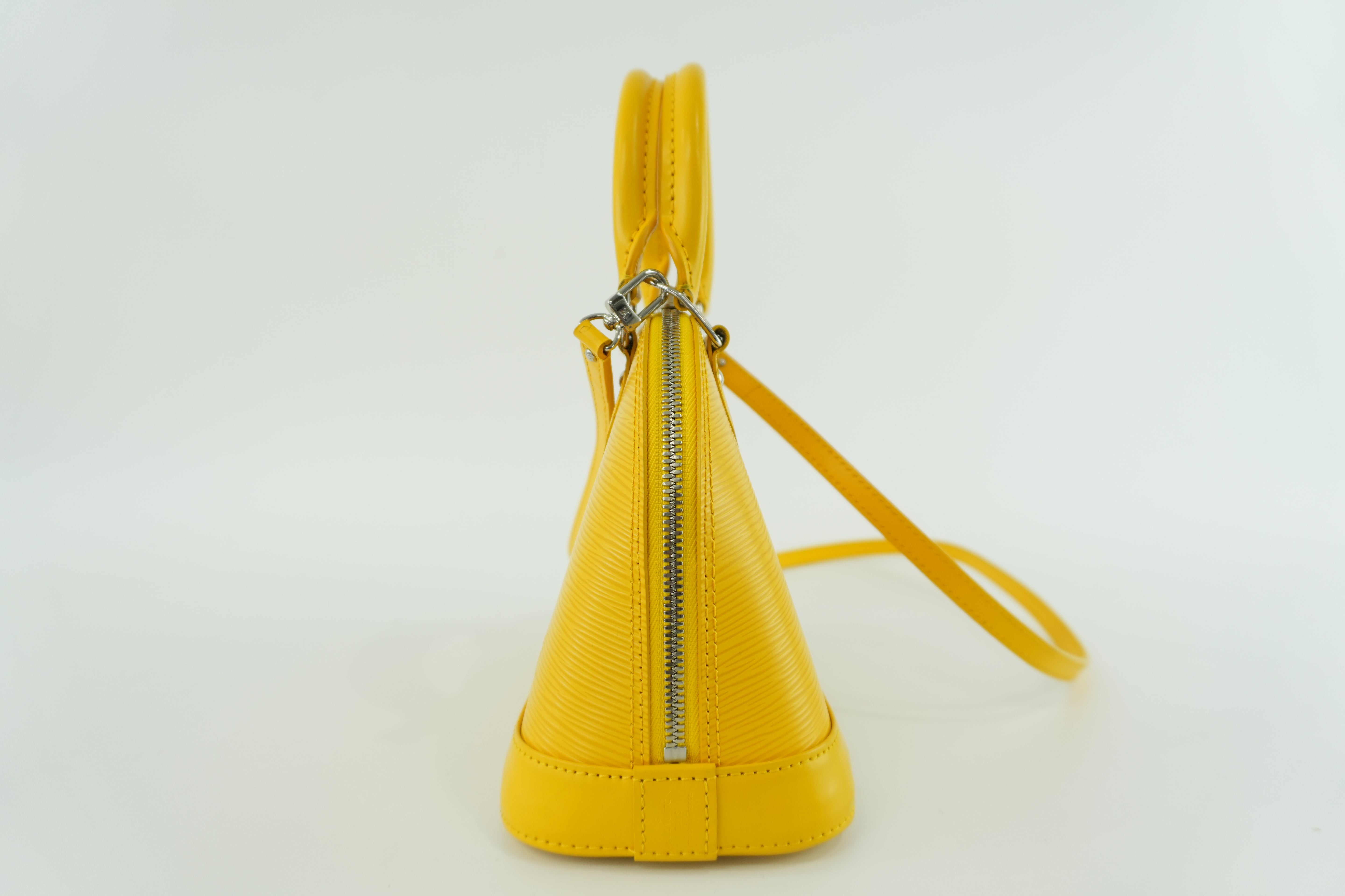 Louis Vuitton Alma BB Epi Yellow Used