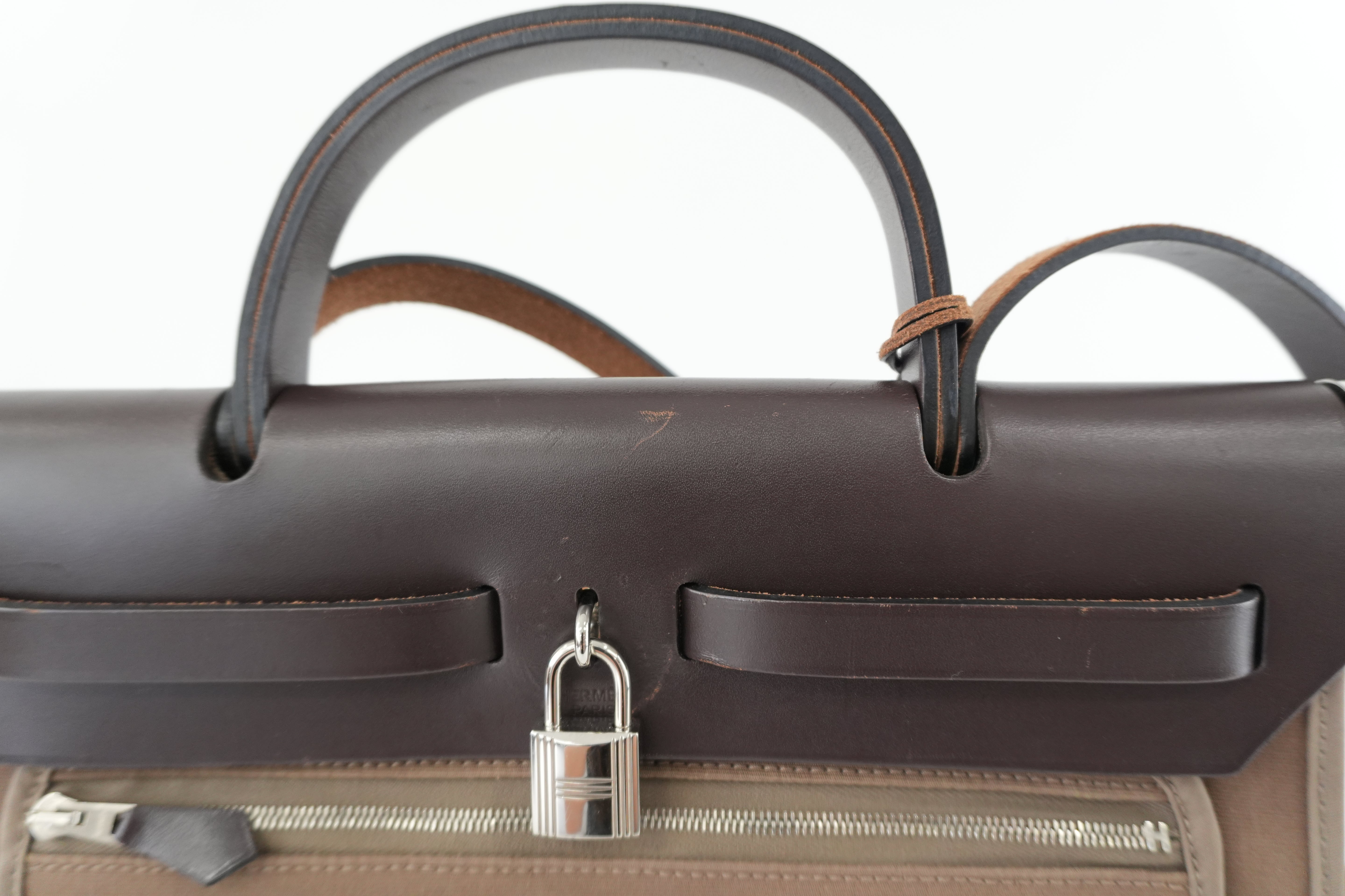 Hermes Herbag Herzip 31 Brown Used