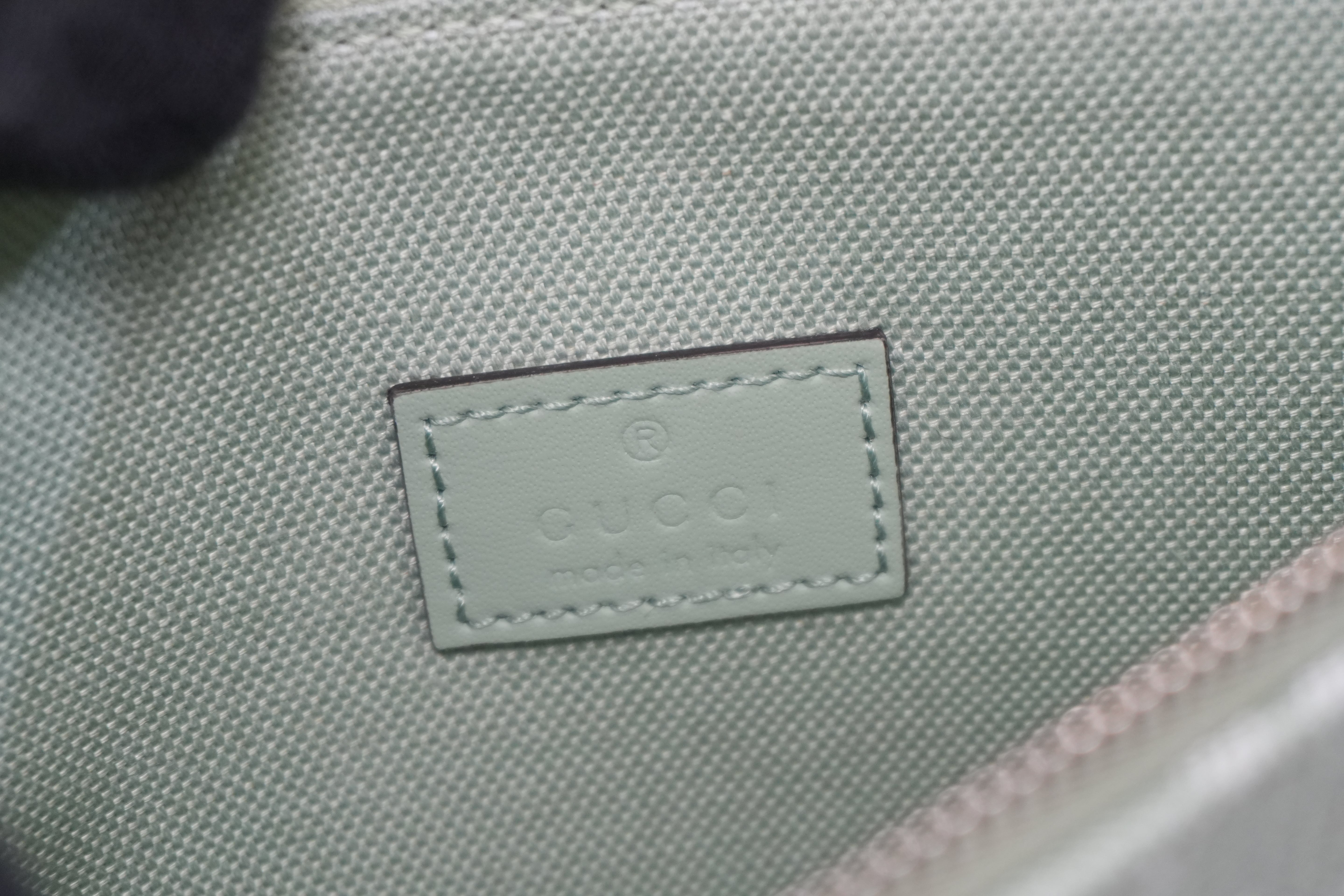 Pre-owned Gucci Large Ophidia GG Tote Bag Green Used