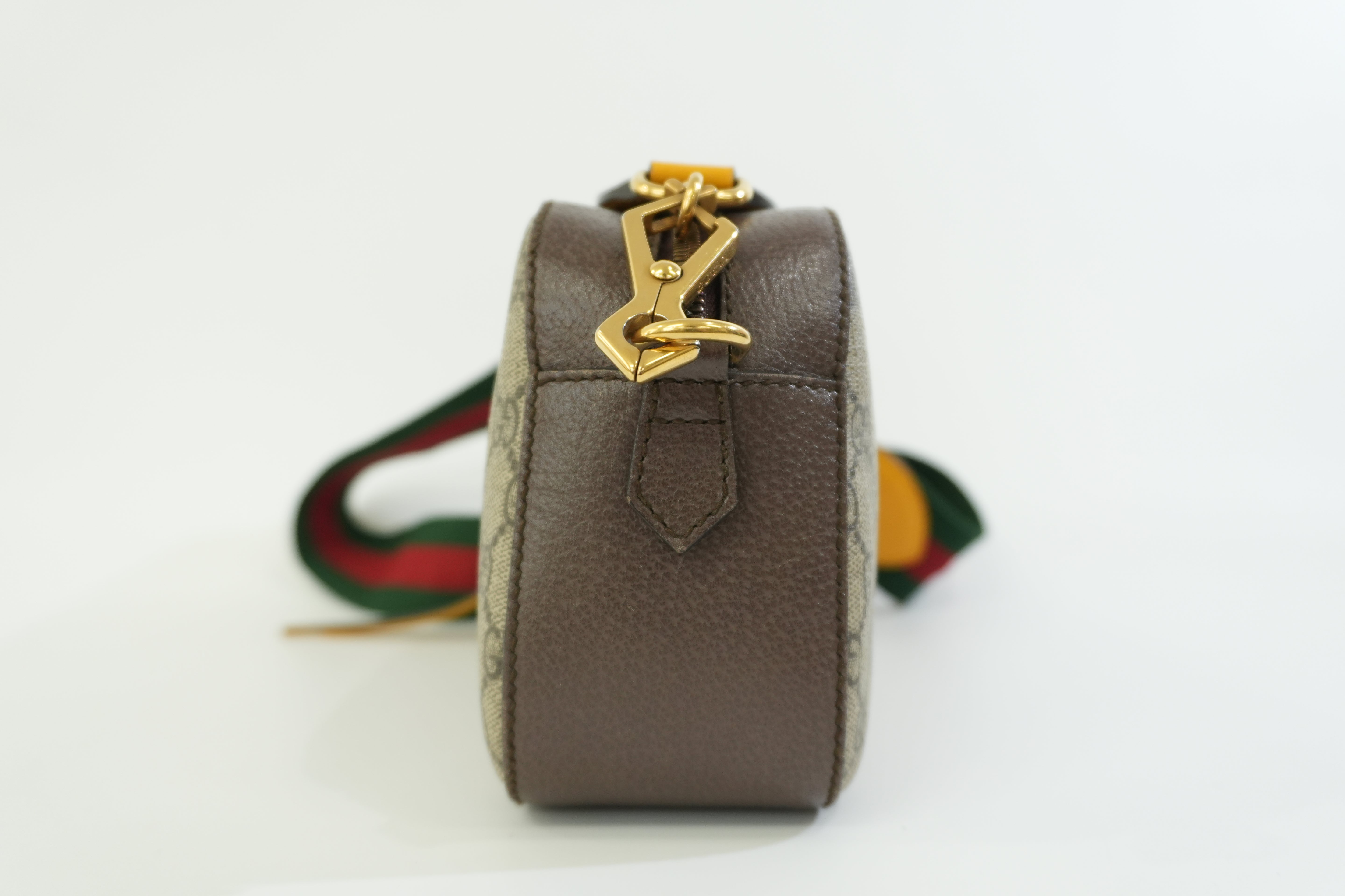 Gucci Canvas Supreme Sheryline Shoulder Bag Brown Used
