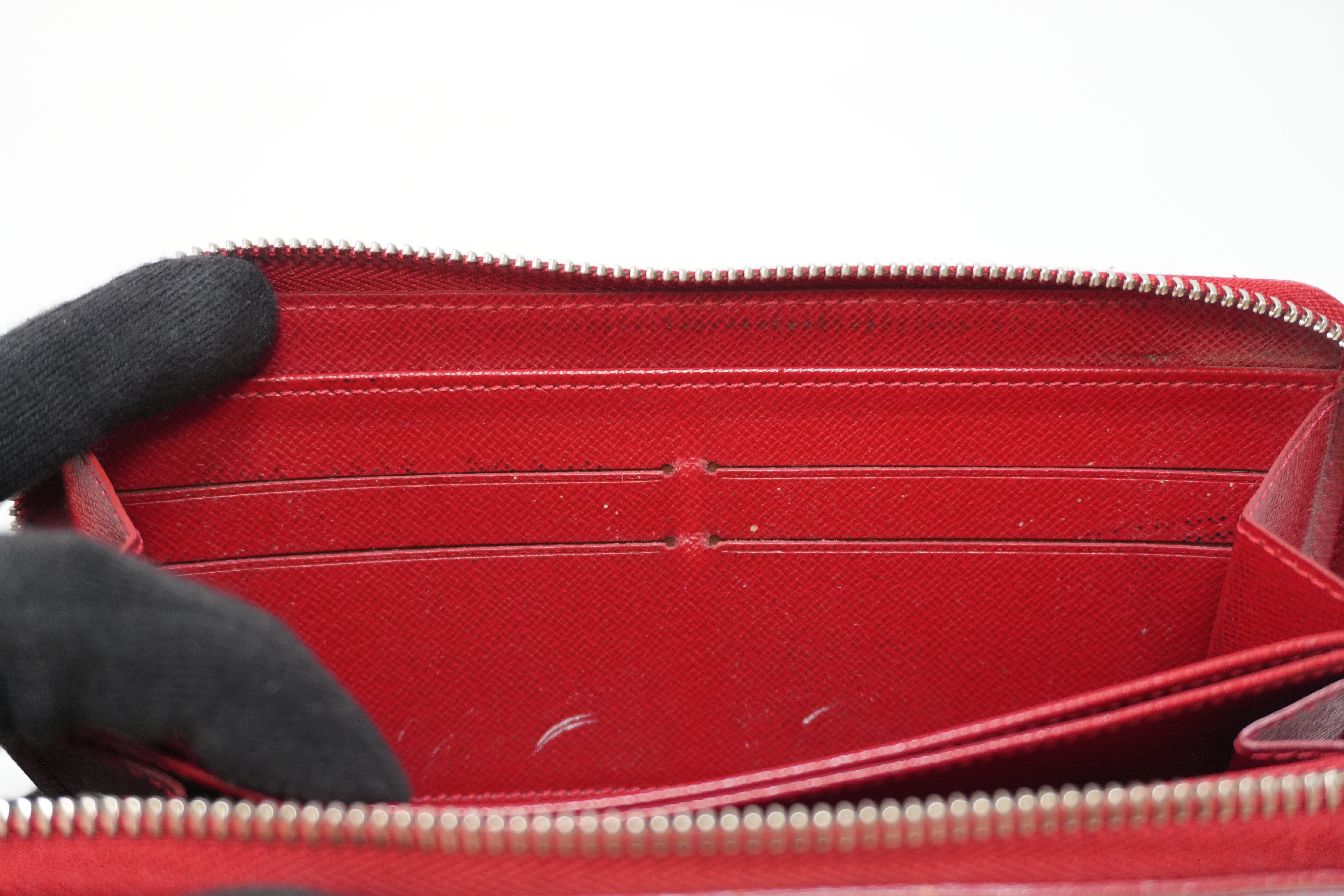 Louis Vuitton Epi Zippy Long Wallet Red Used