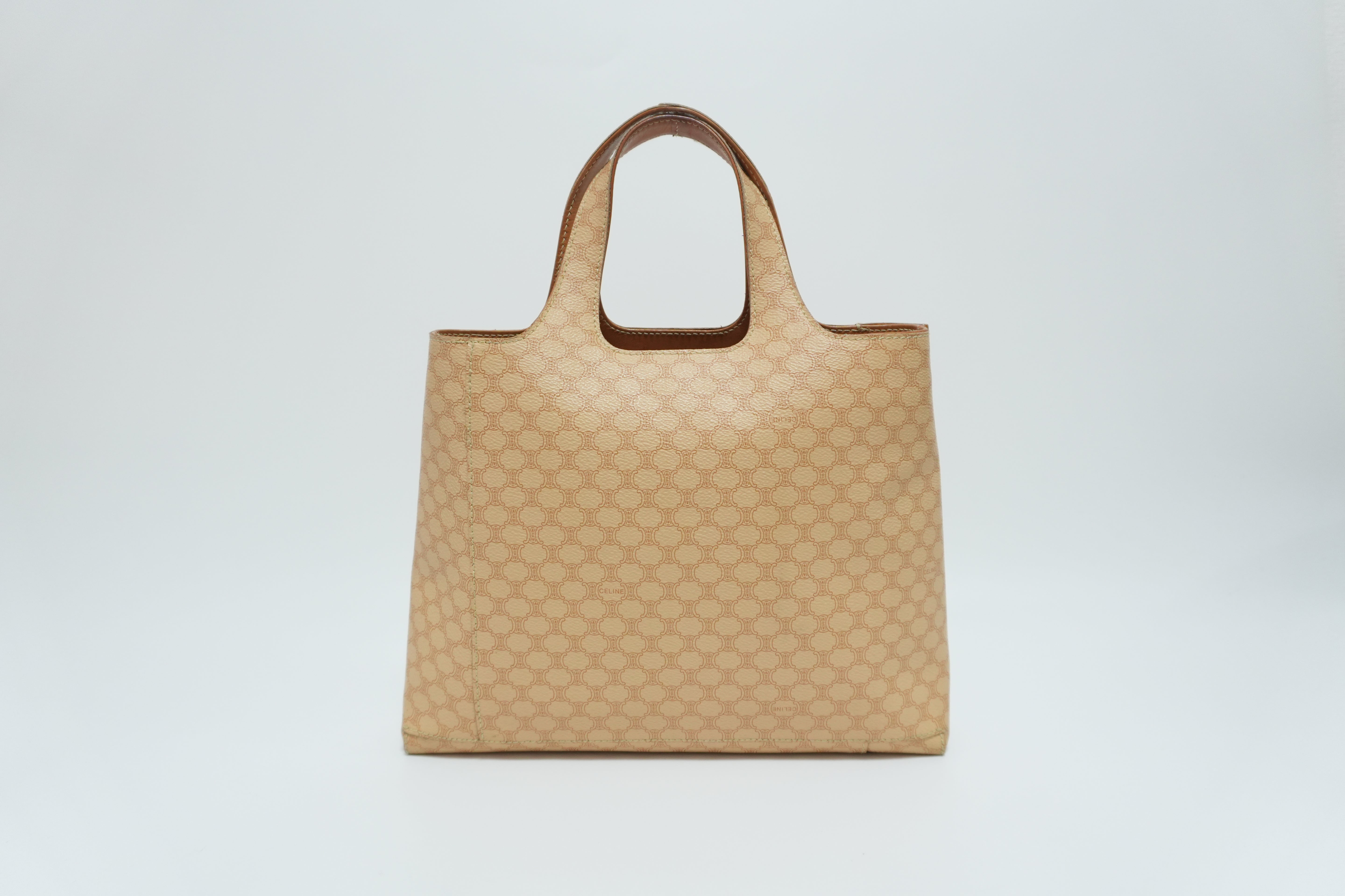 Borsa Tote Celine Macadam Beige Usata