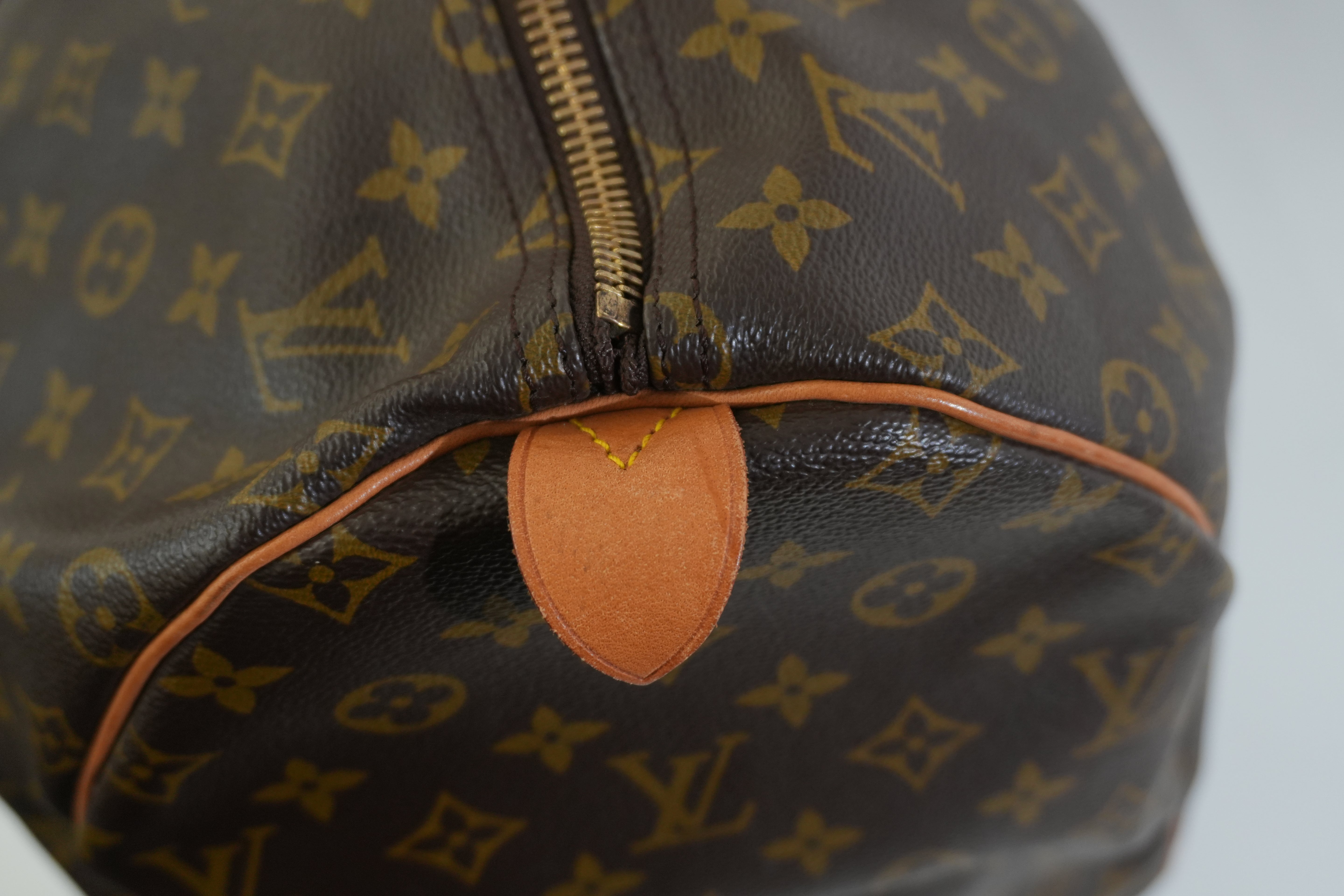 Pre-owned Louis Vuitton Monogram Keepall 55 Travel Bag Used