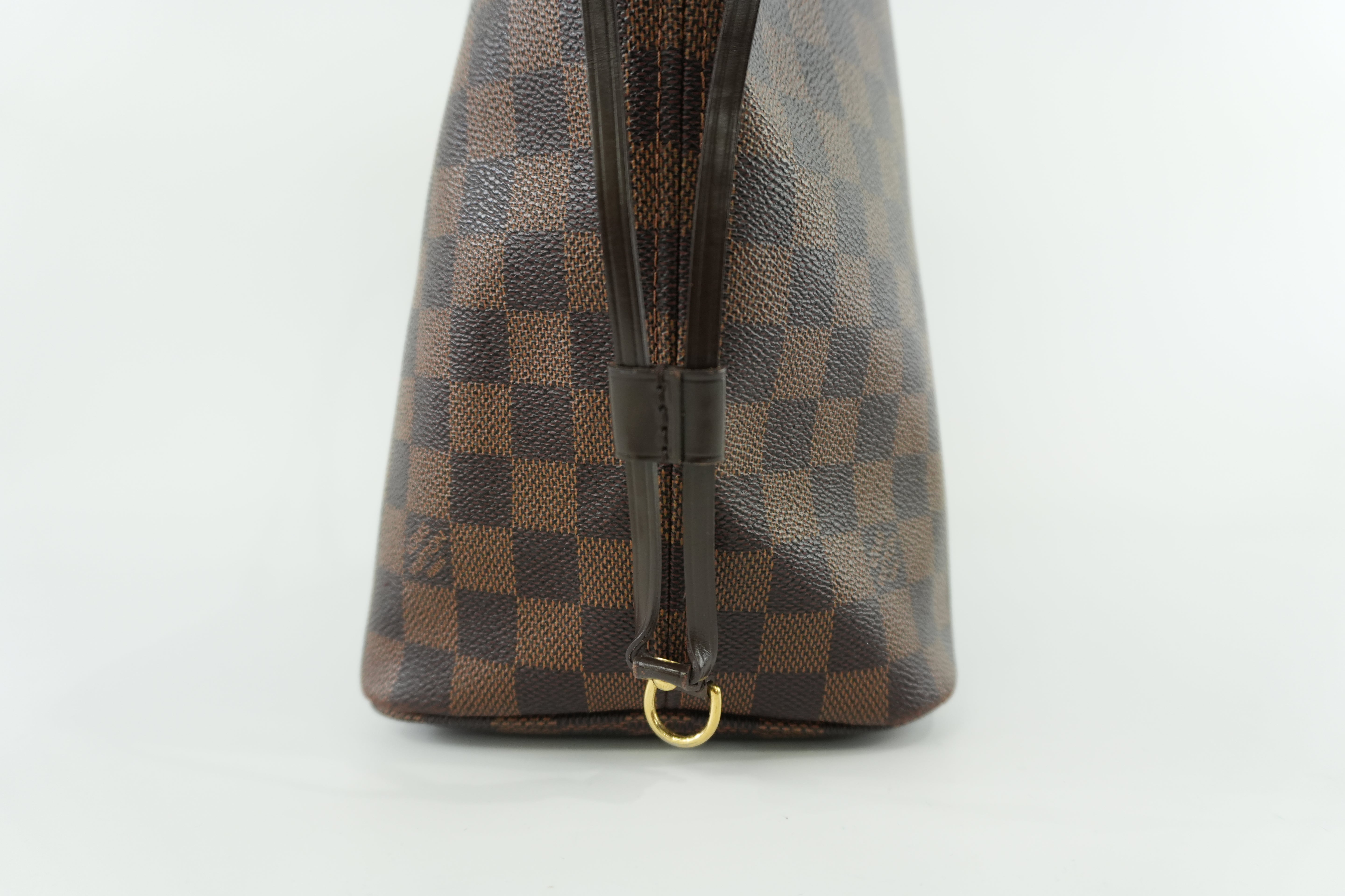 Louis Vuitton Damier Ebene Neverfull MM Shoulder Tote Used