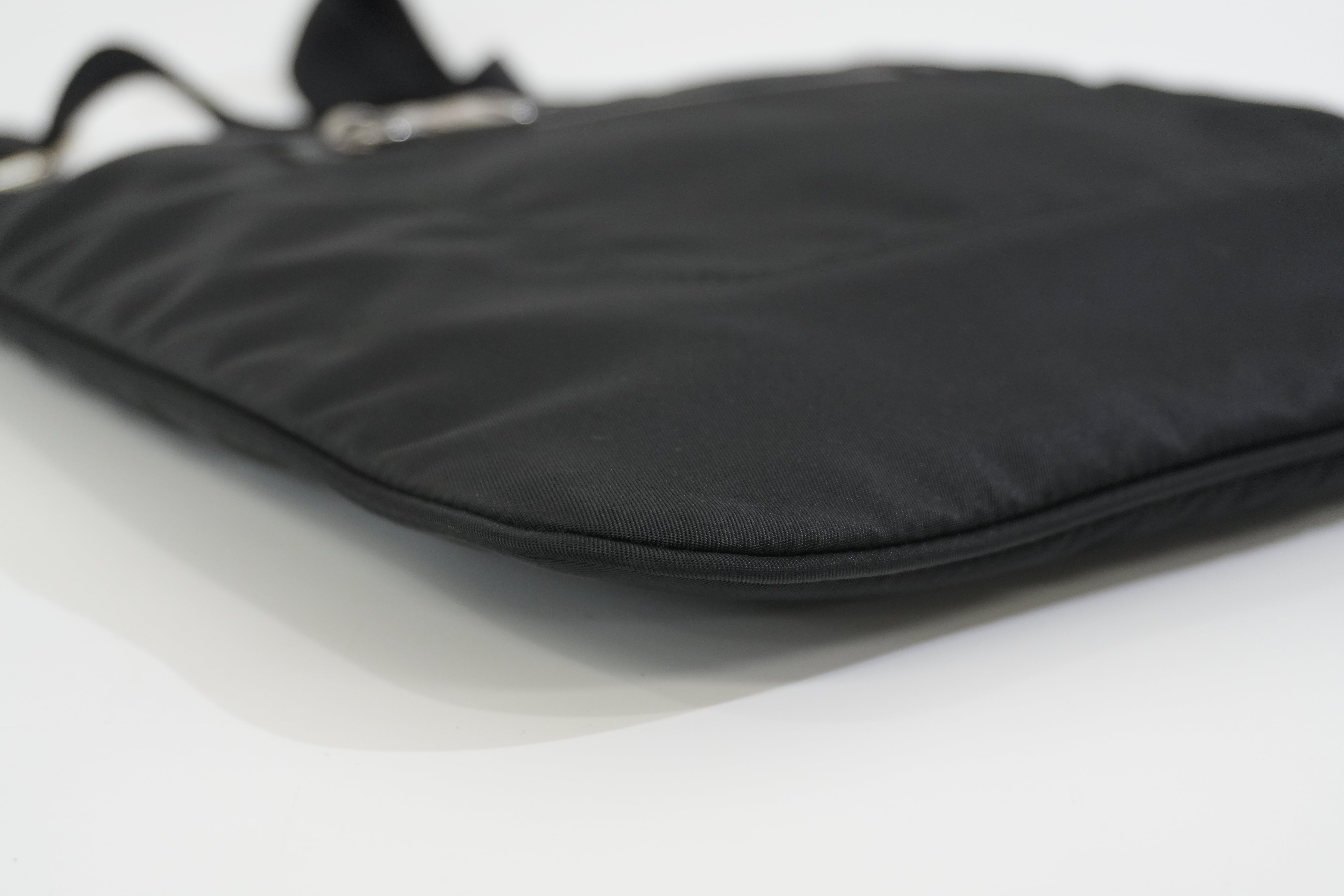 Pre-owned Prada Nylon Crossbody Bag Black Used