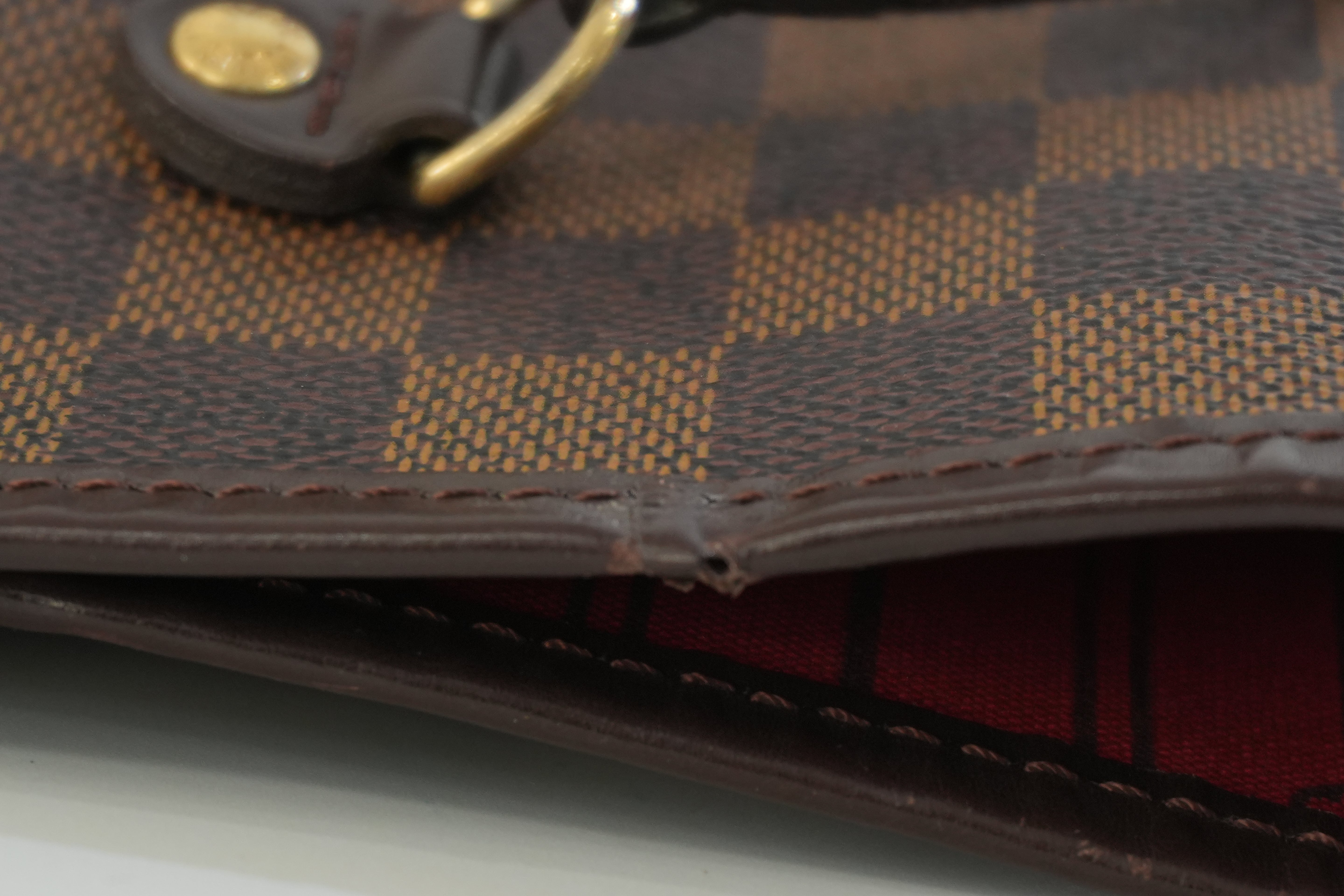 Pre-owned Louis Vuitton Damier Ebene Neverfull MM Tote Bag Used