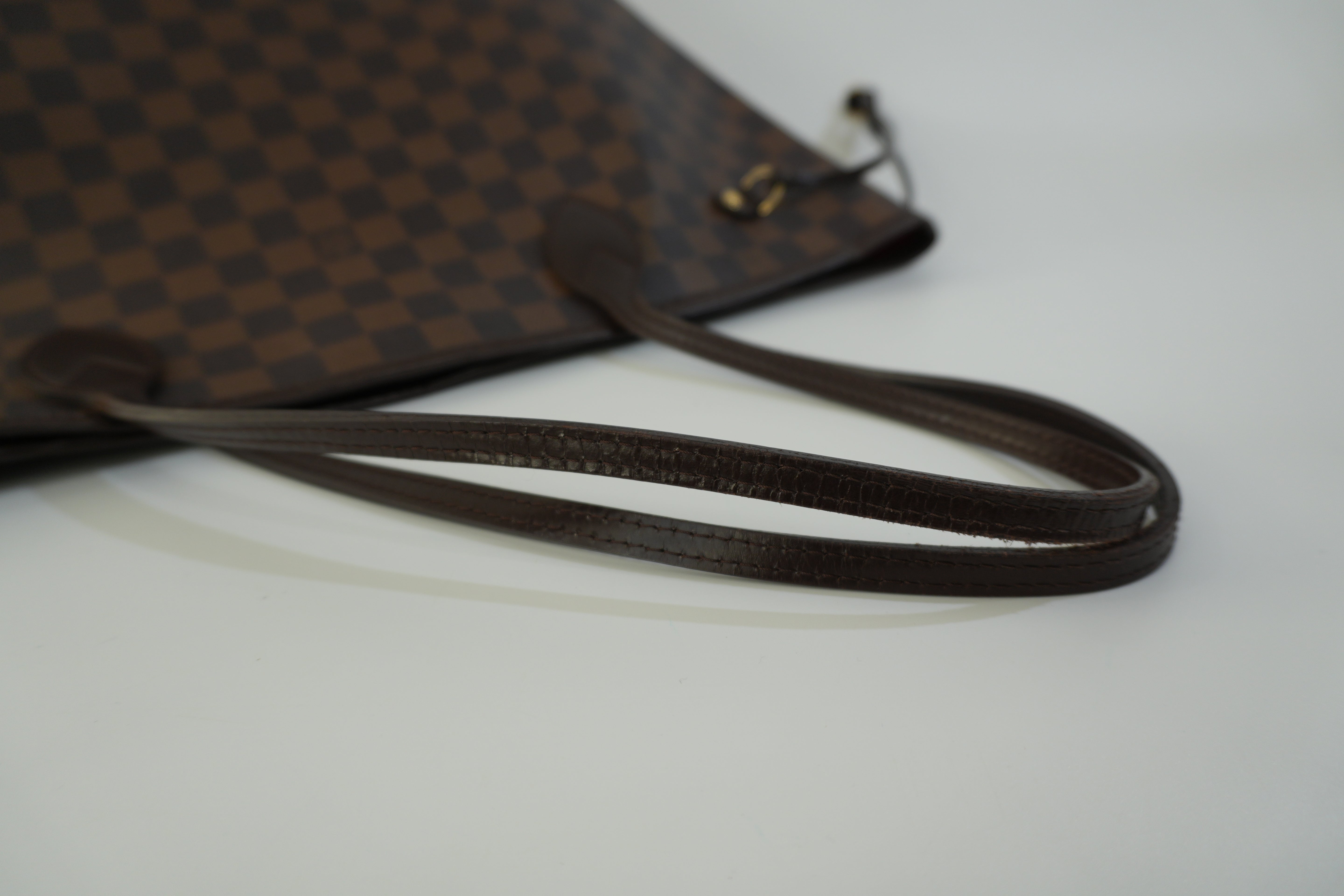 Pre-owned Louis Vuitton Damier Ebene Neverfull MM Tote Bag Used