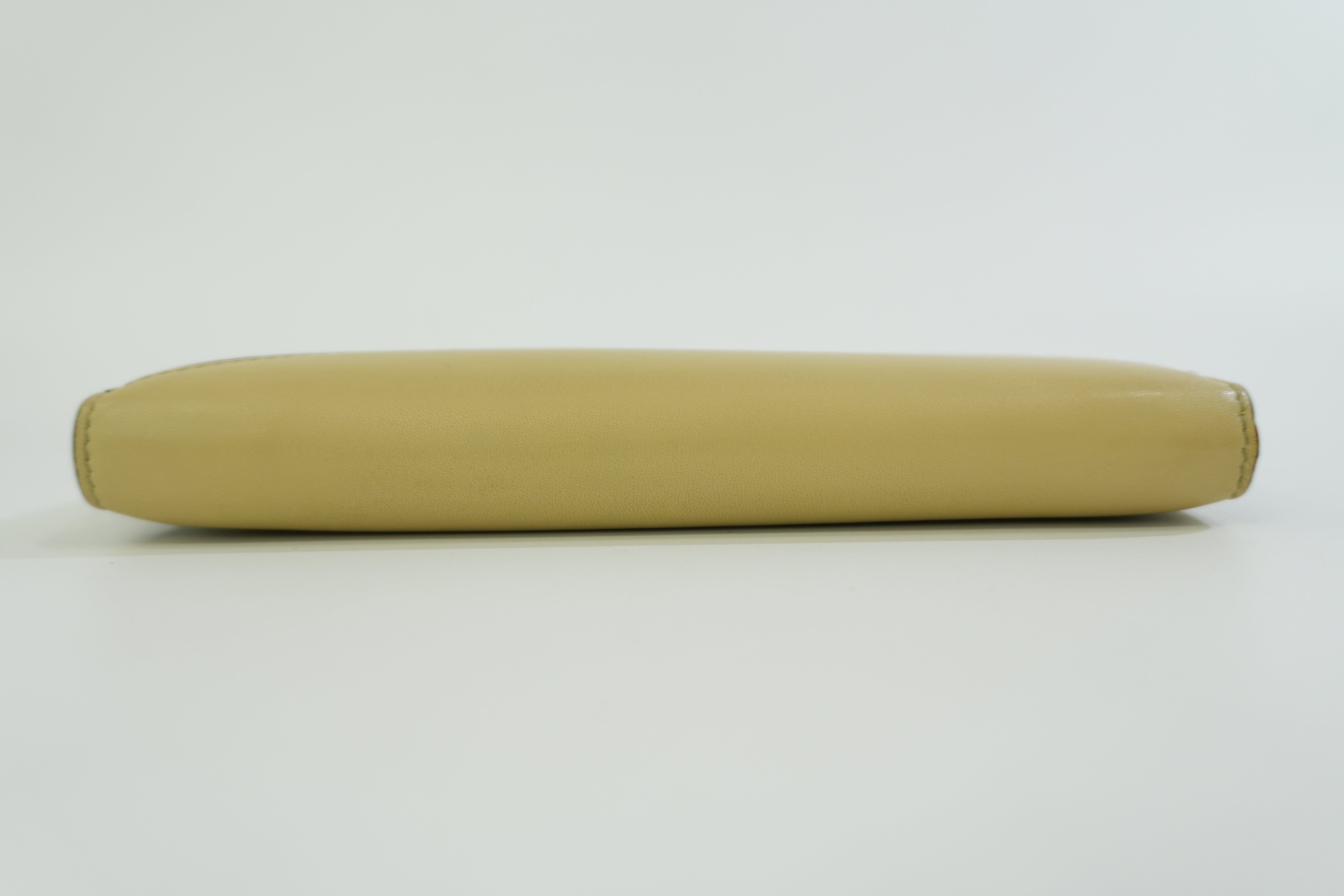 Pre-owned Loewe Leather Zippy Long Wallet Green Used