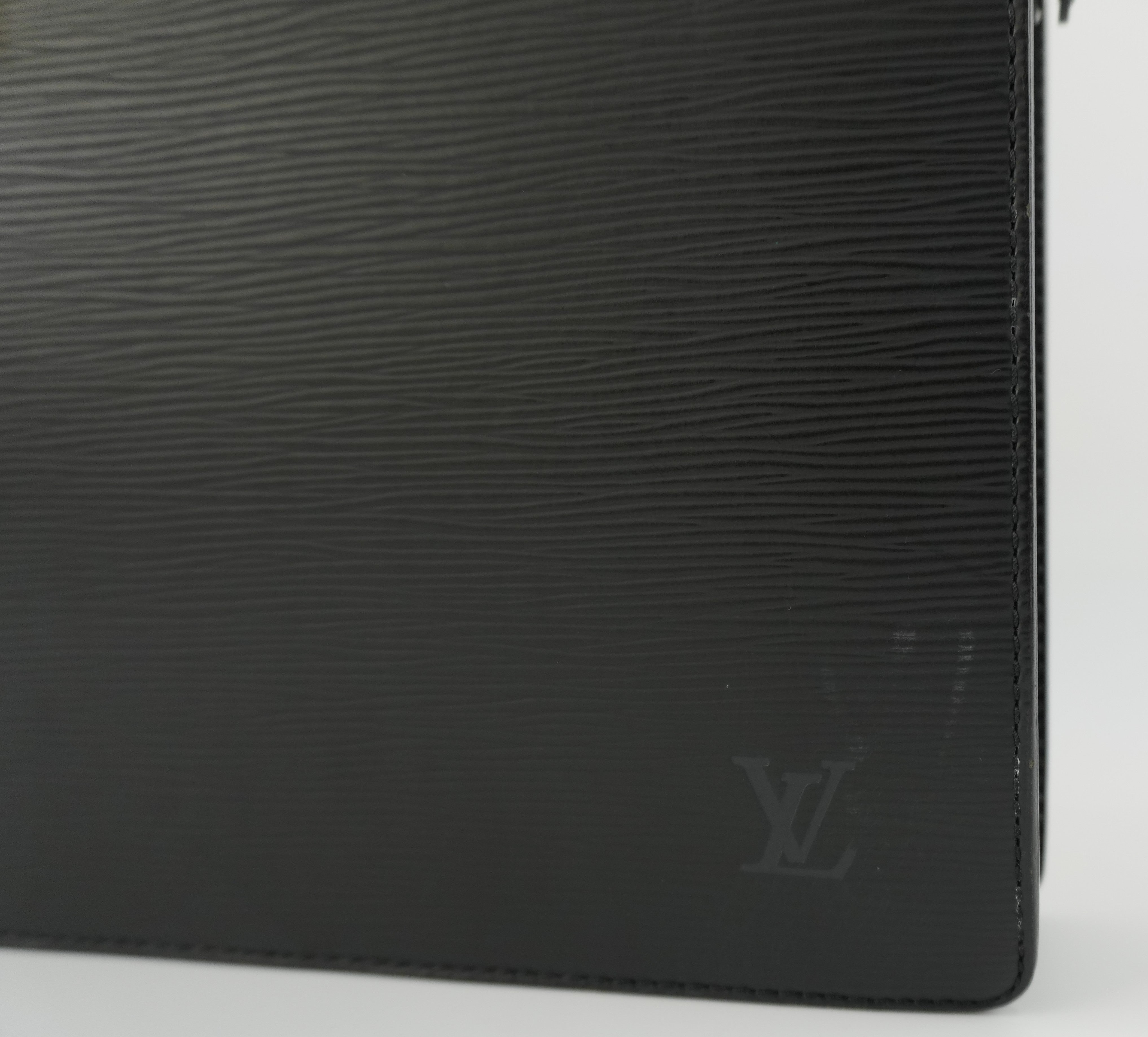 Louis Vuitton Briefcase Epi Black Used