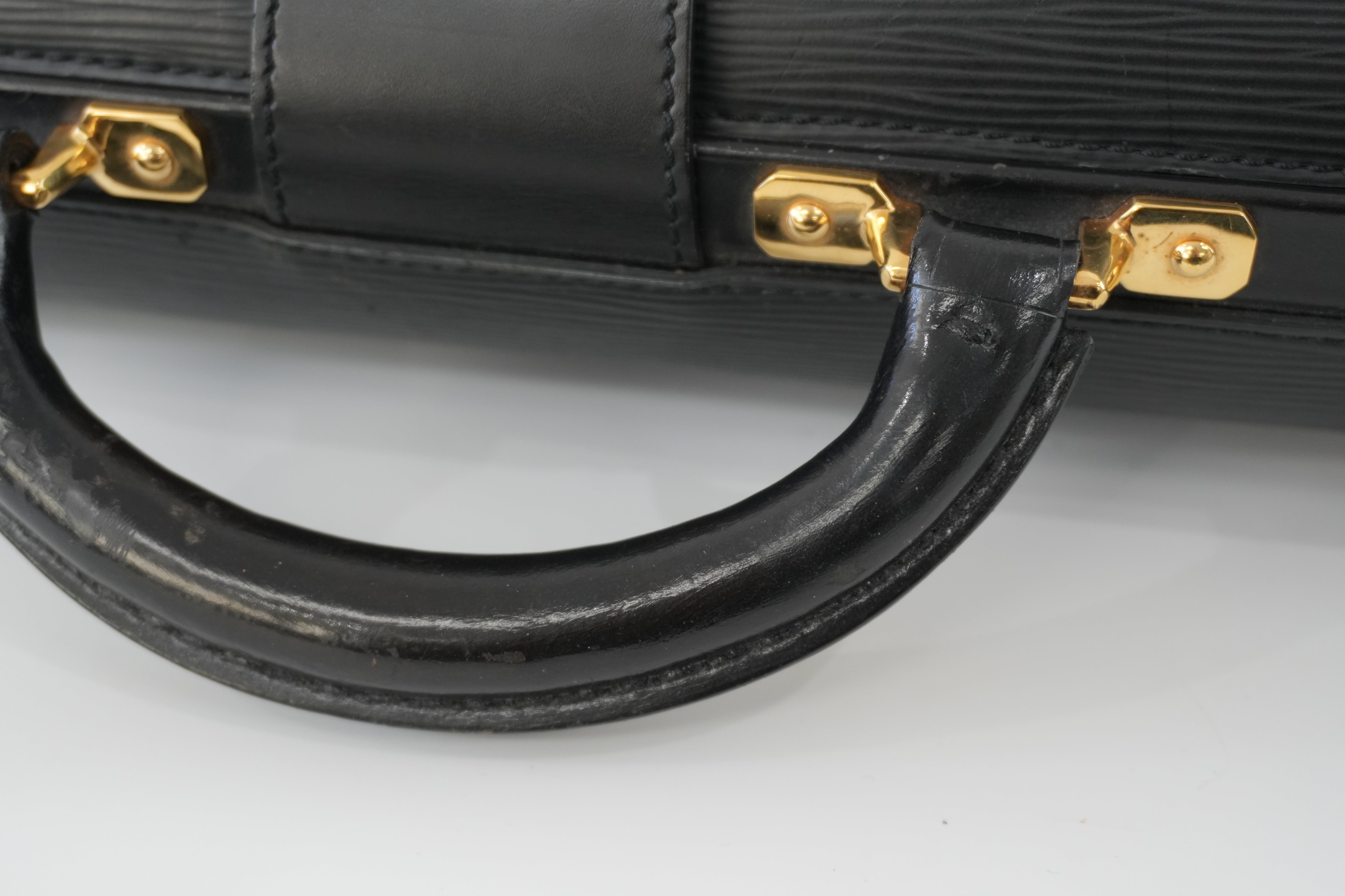 Louis Vuitton Briefcase Epi Black Used
