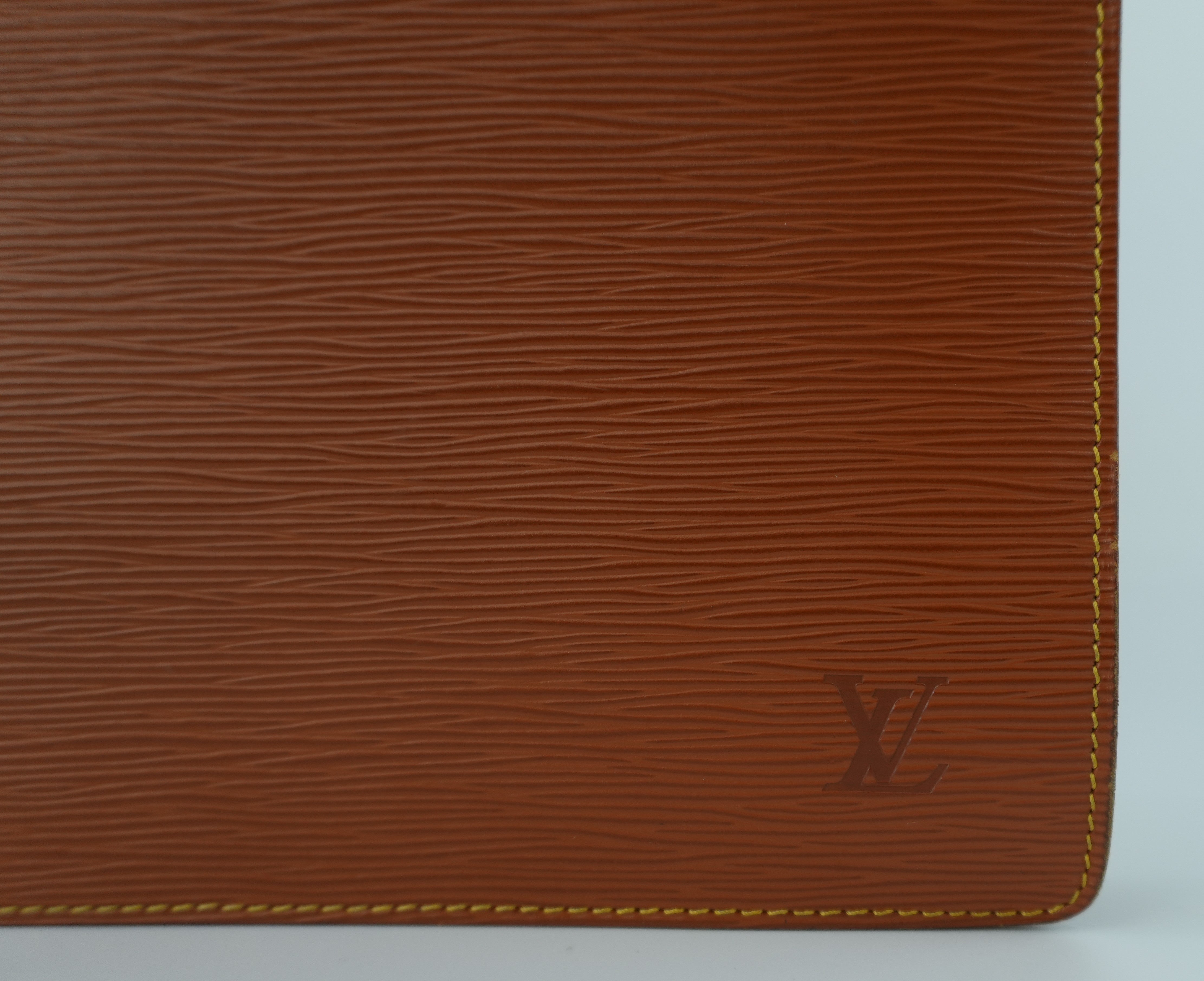 Louis Vuitton Briefcase Epi Kenya Brown Used