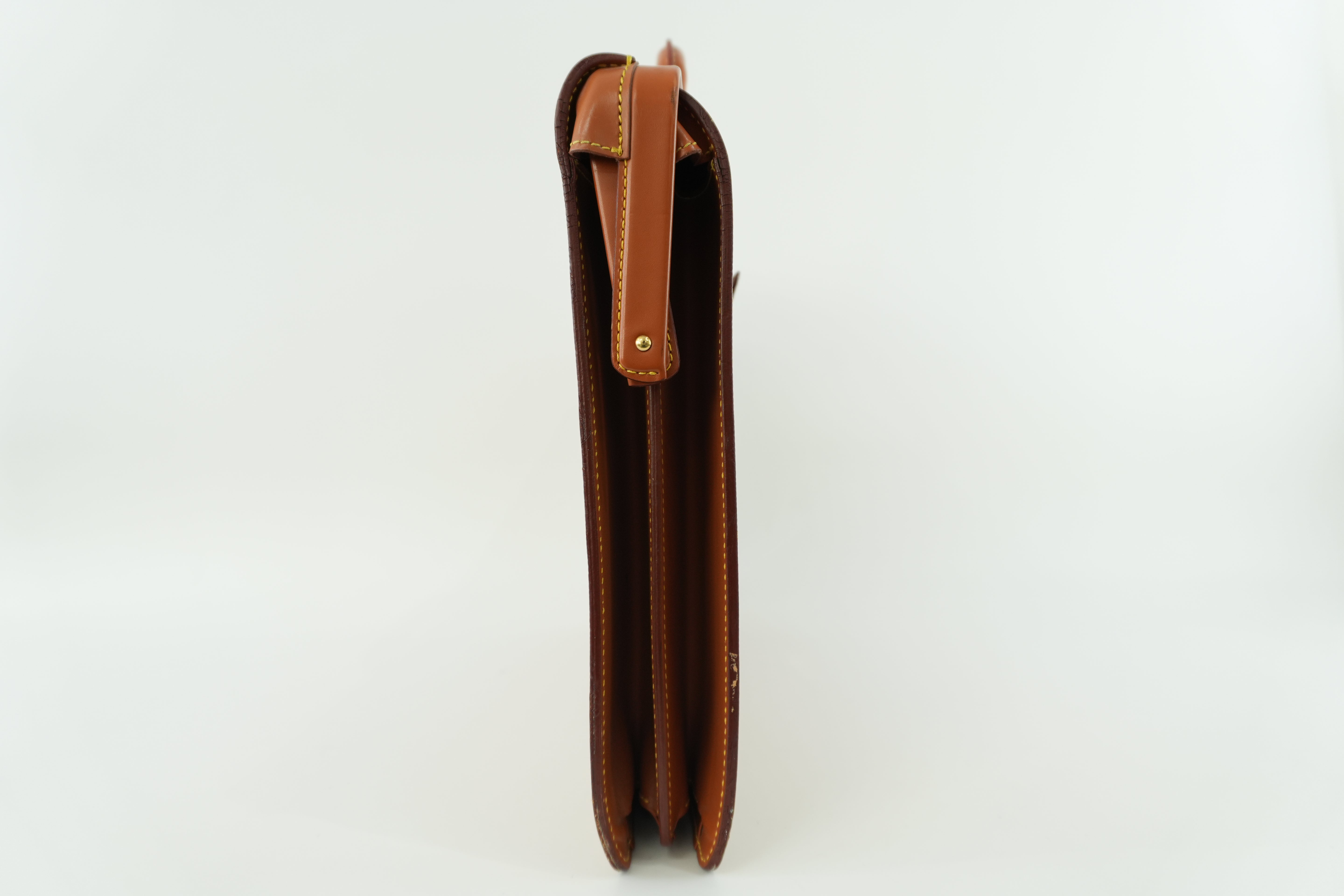 Louis Vuitton Briefcase Epi Kenya Brown Used