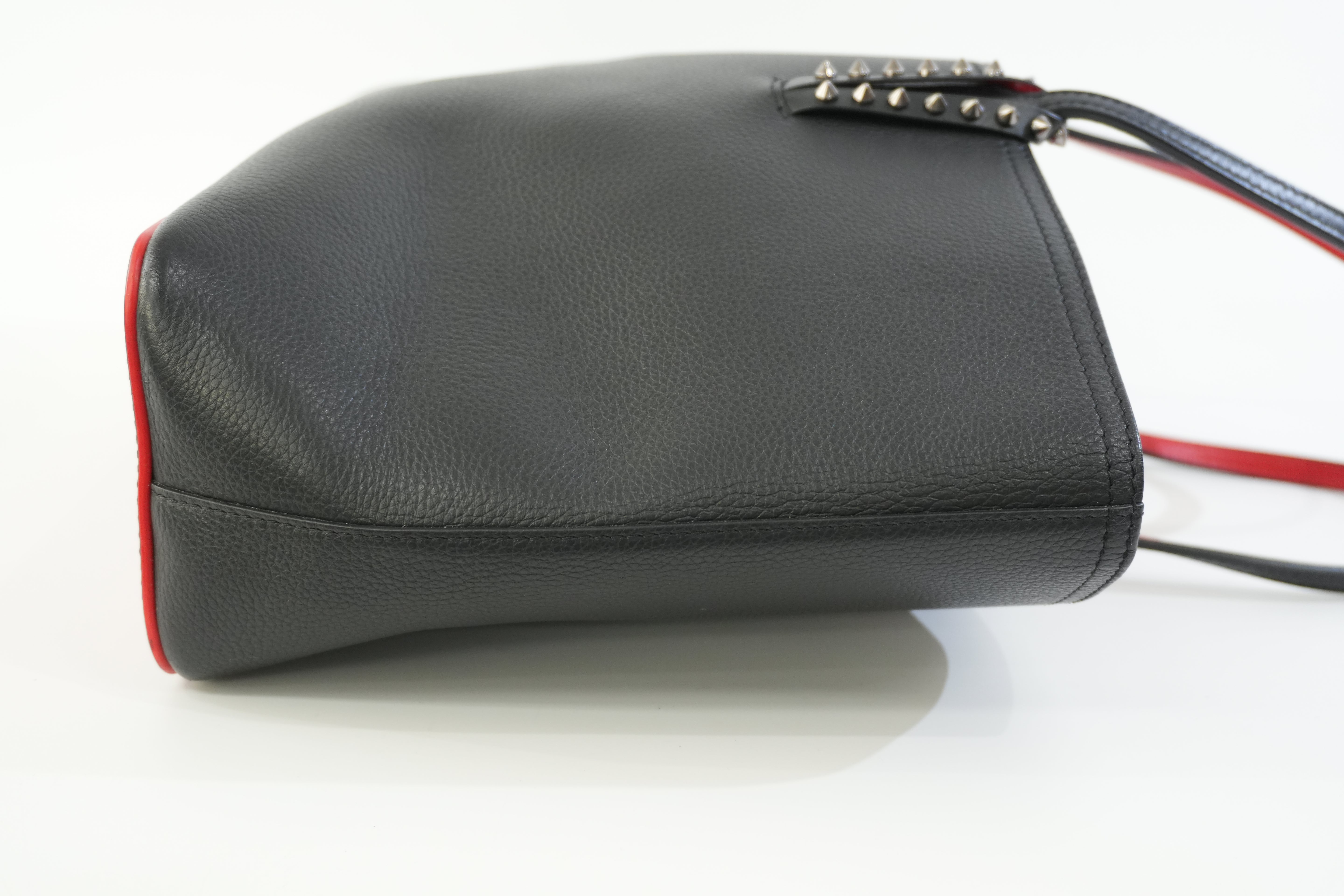 Pre-owned Christian Louboutin Leather Cabata Tote Bag Black Used