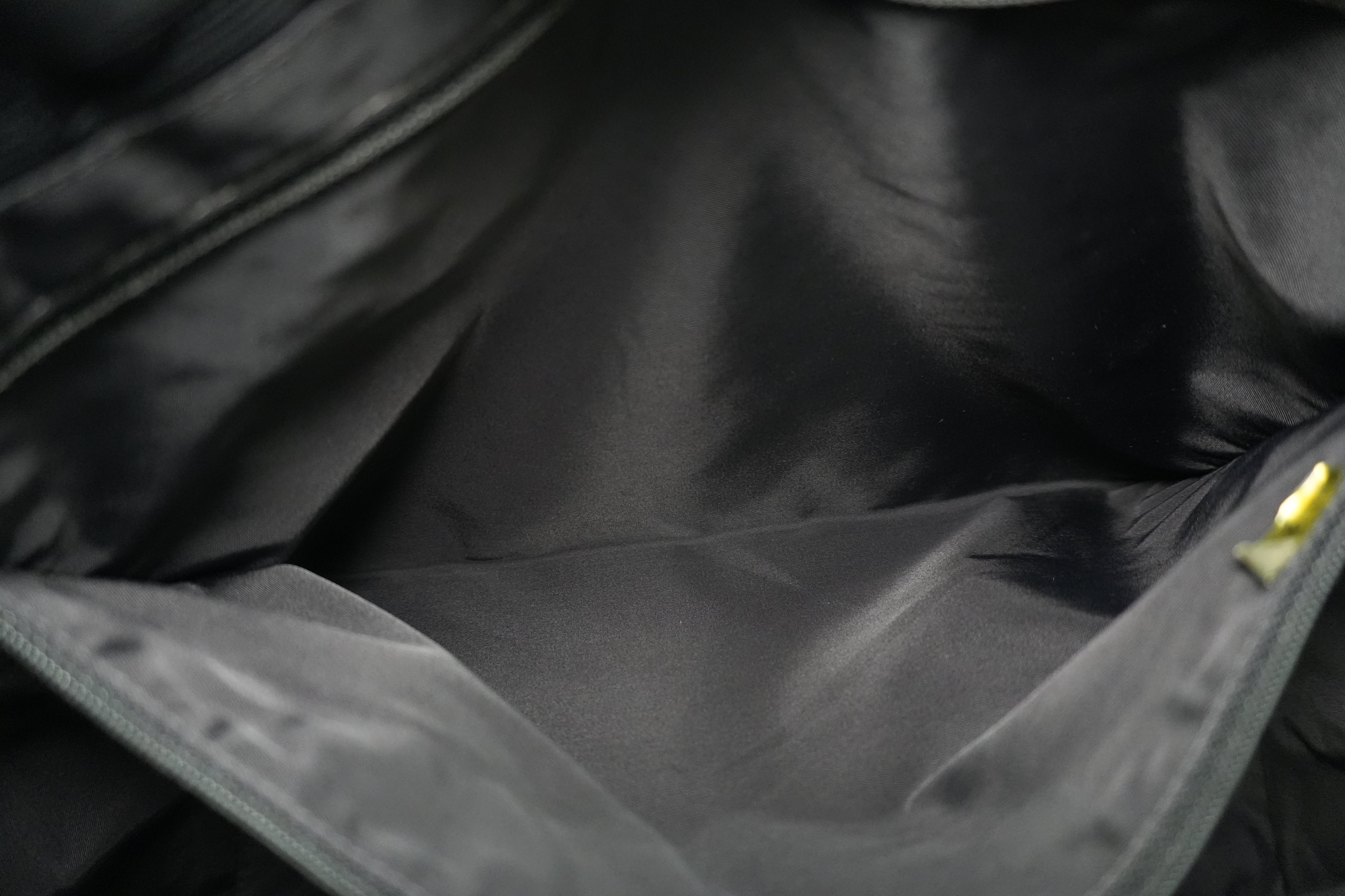 Chanel New Travel Line Tote Bag Black Nylon Used