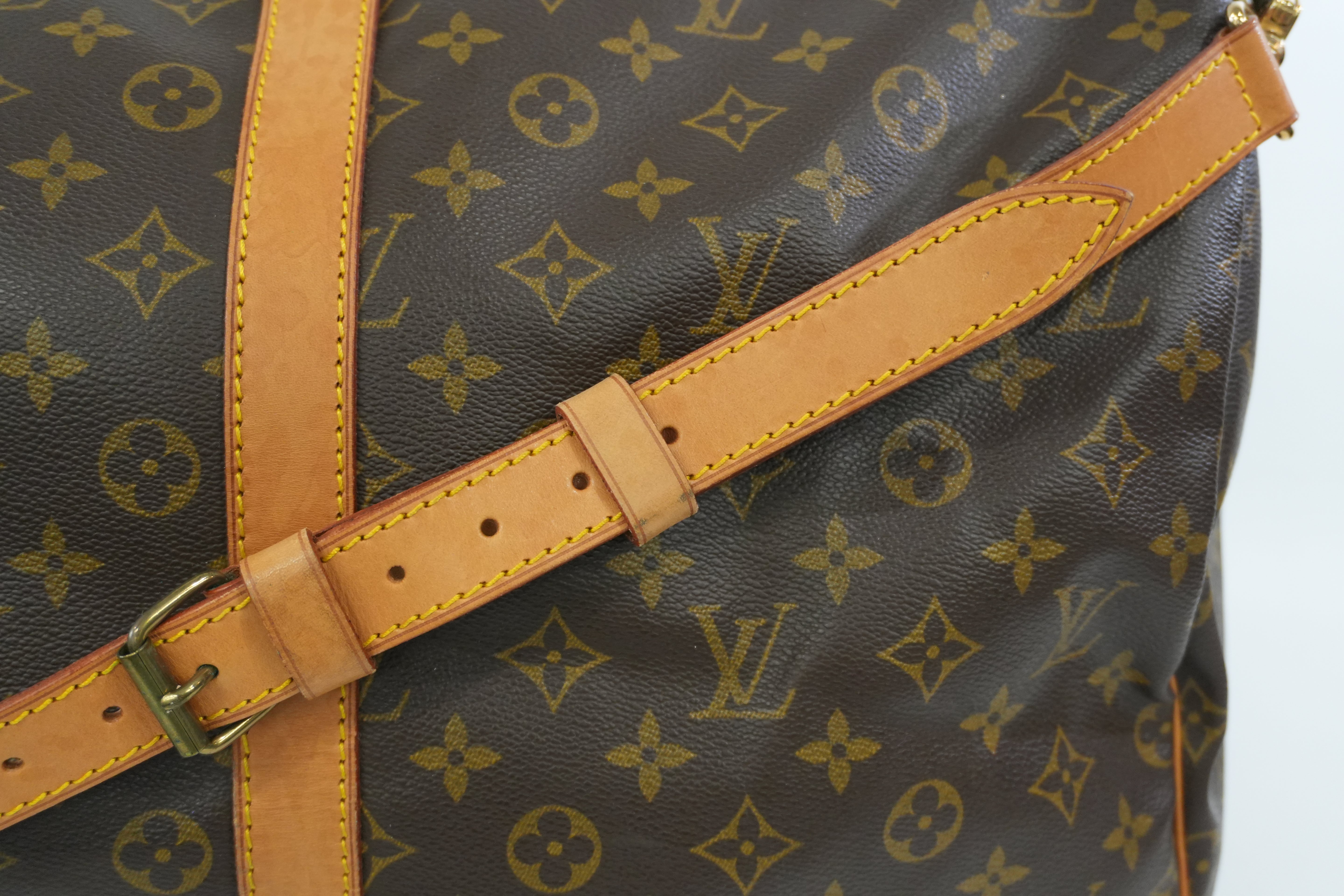 Pre-owned Louis Vuitton Monogram Keepall 55 Bandouliere Used