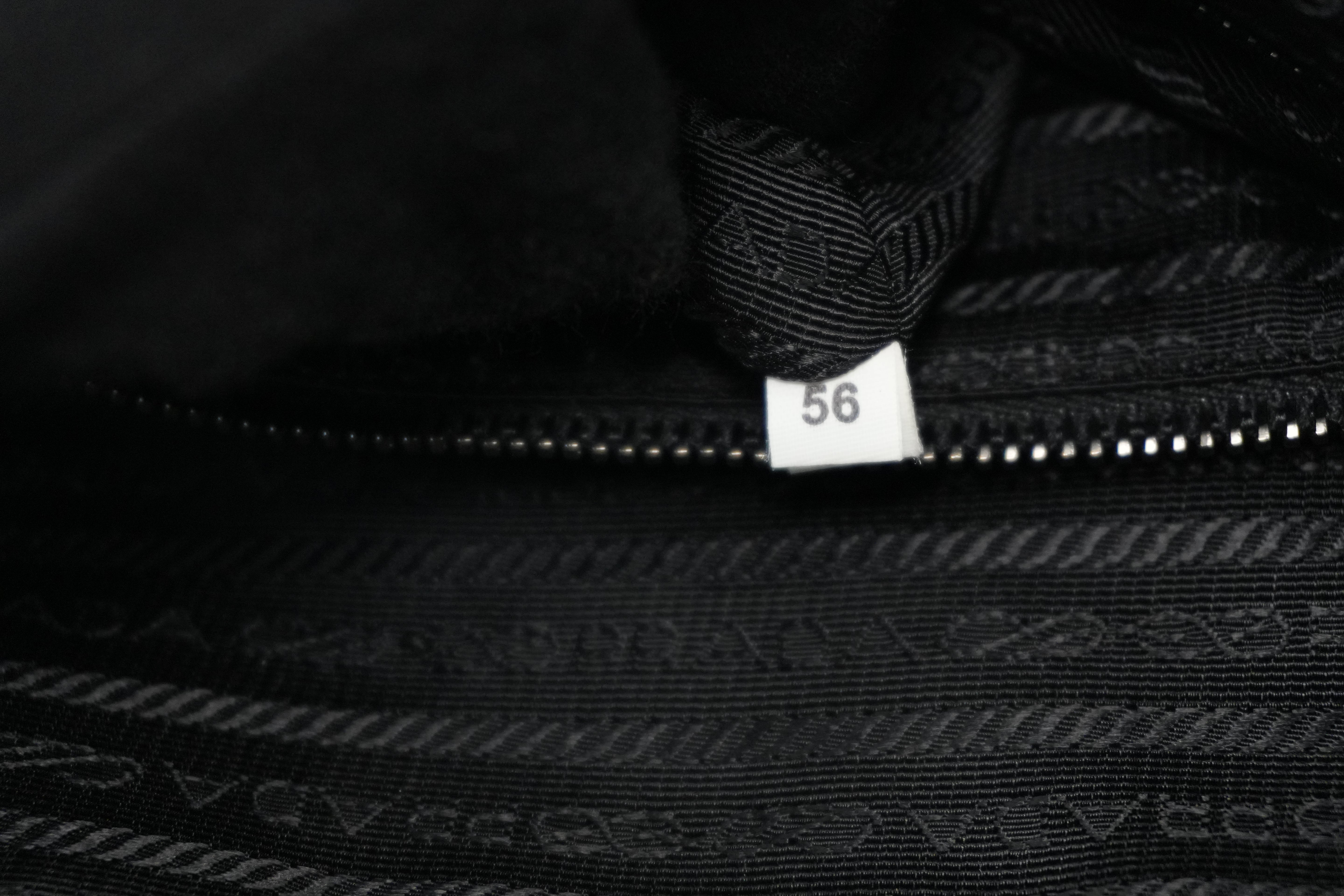Pre-owned Prada Nylon Two Way Laptop Shoulder Bag Black Used