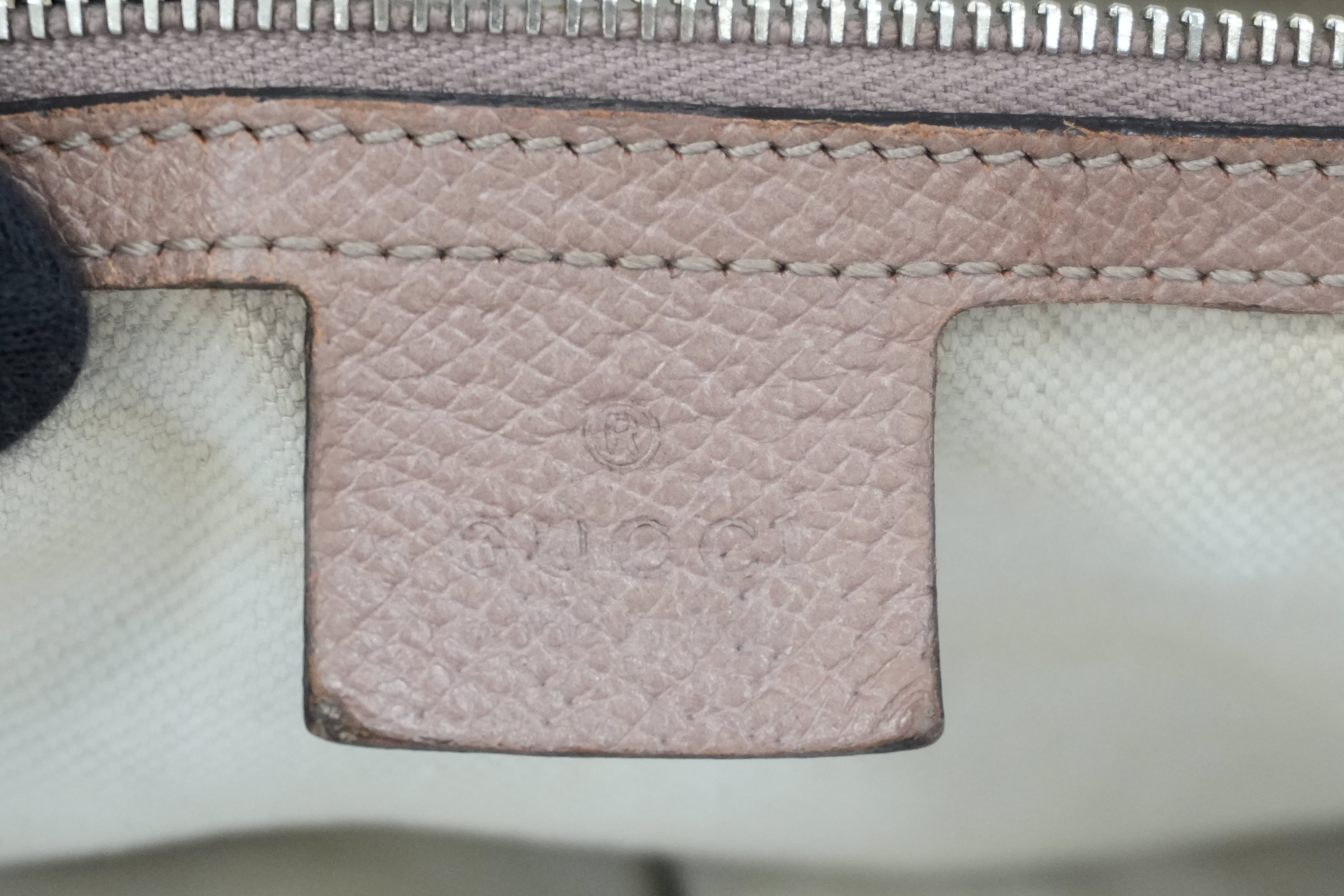 Pre-owned Gucci Fabric Canvas Guccisima Tote Bag Pink Used
